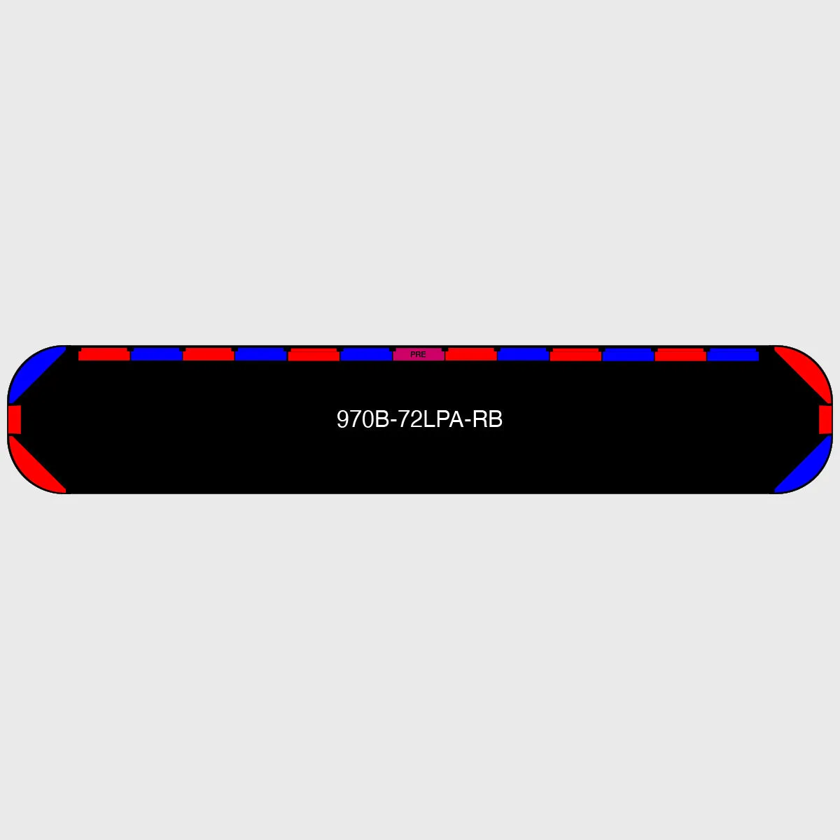 72" Black Widow Series NFPA LED Light Bar w/ Preemption