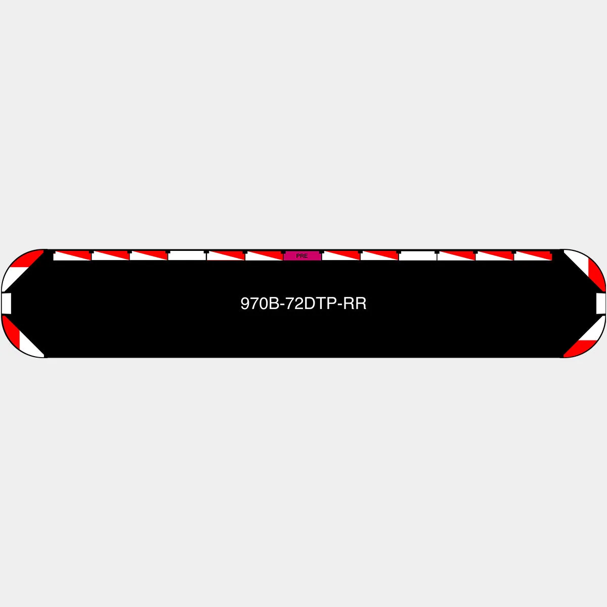 72" Black Widow Series NFPA LED Light Bar w/ Preemption