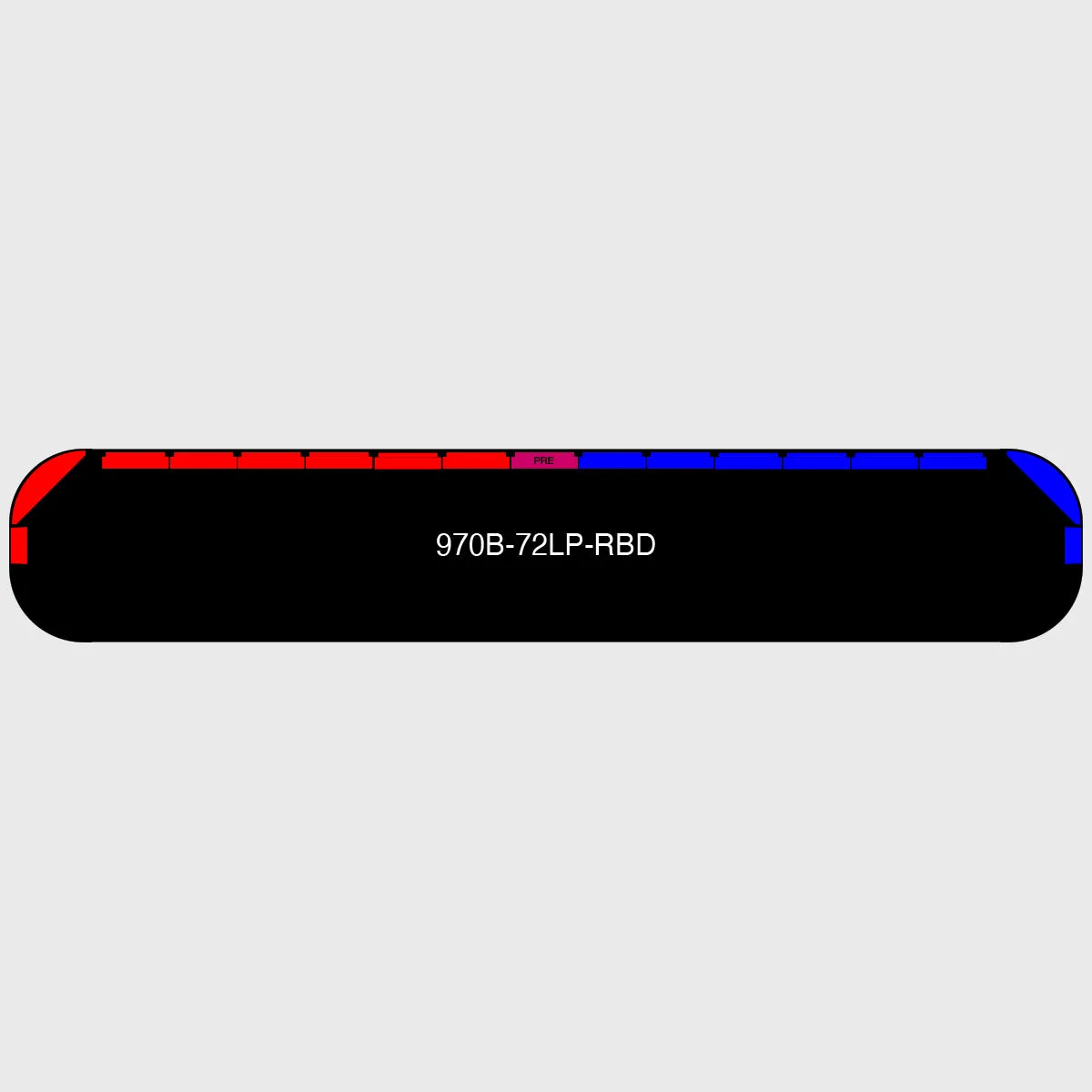 72" Black Widow Series NFPA LED Light Bar w/ Preemption