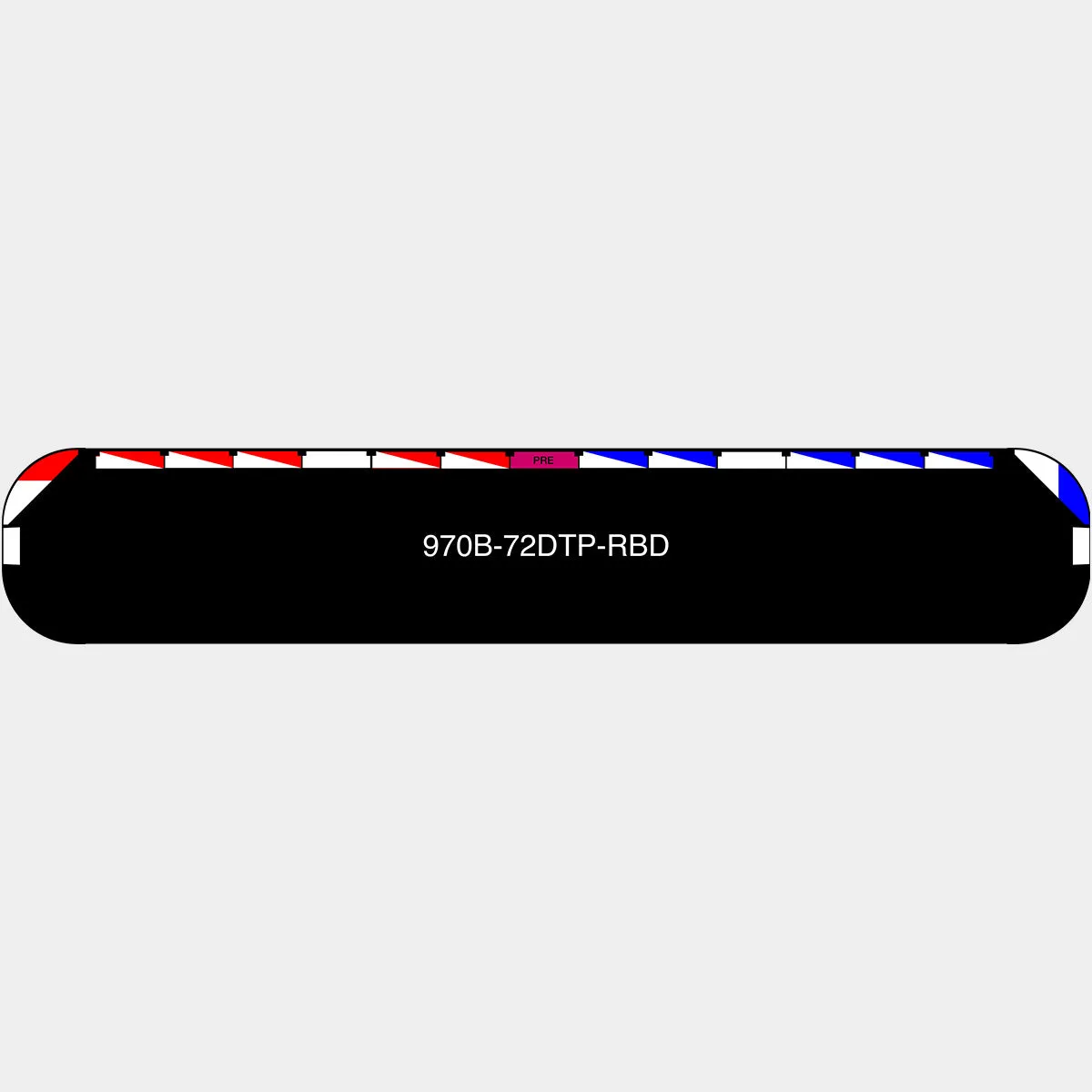72" Black Widow Series NFPA LED Light Bar w/ Preemption