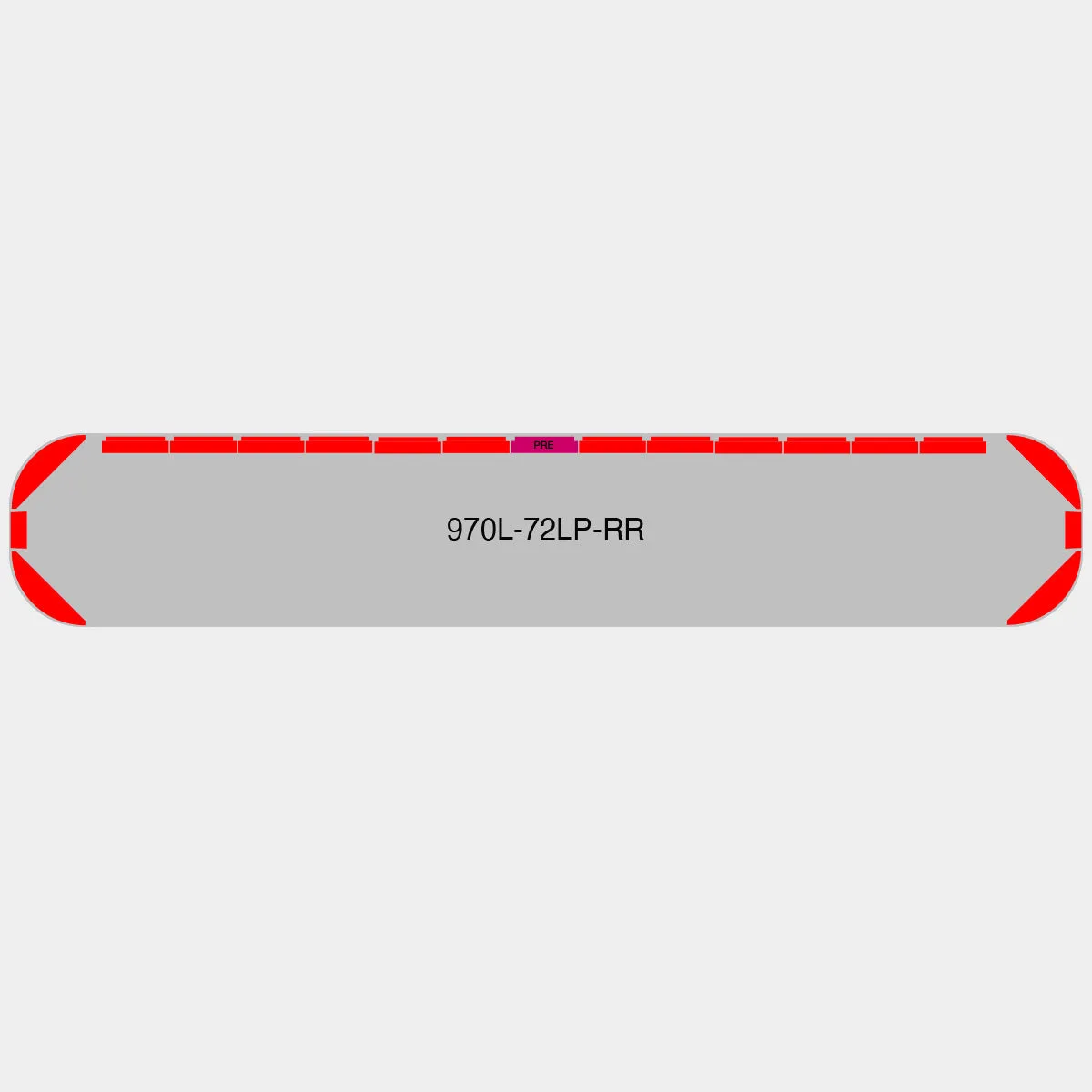 72" Scorpion Series NFPA LED Light Bar w/ Preemption