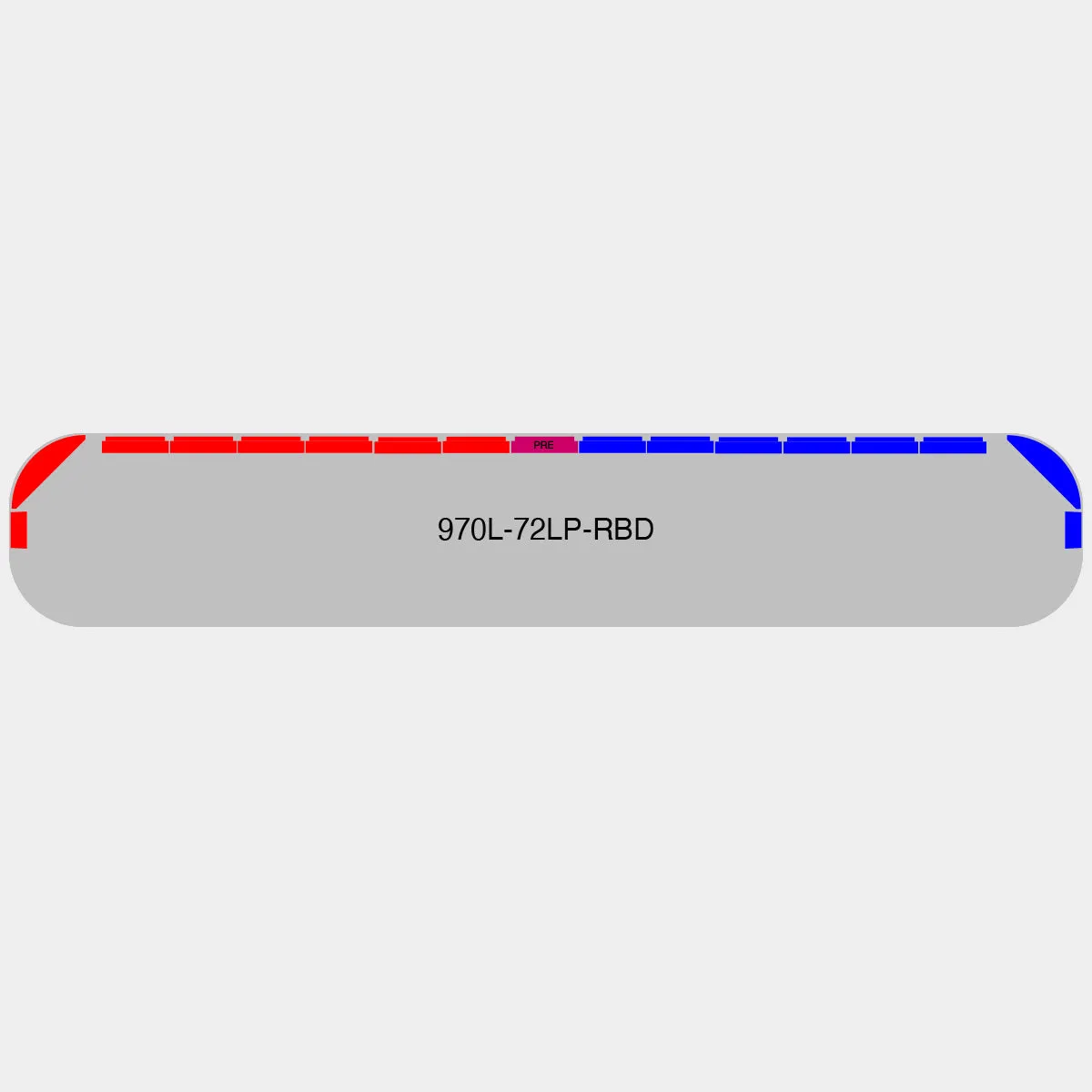 72" Scorpion Series NFPA LED Light Bar w/ Preemption