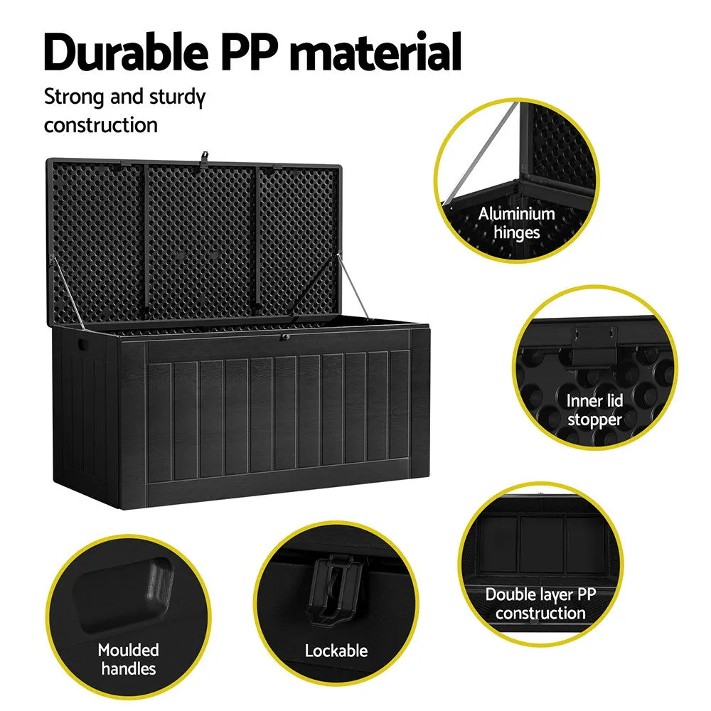 830L UV Weather-Resistant Outdoor Storage Bench - Gardeon