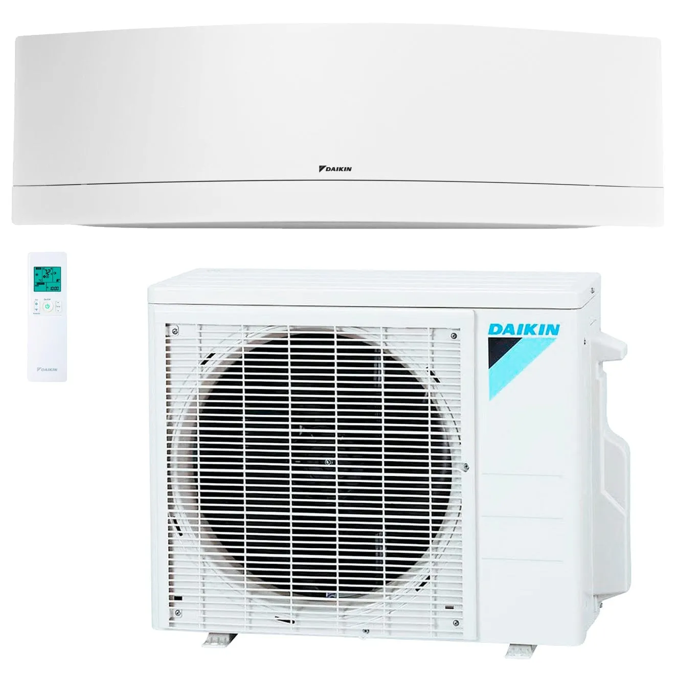 9,000 BTU Daikin Emura White 18 SEER Wall-Mounted Ductless Mini-Split Inverter Air Conditioner Heat Pump System (230 Volt) RX09RMVJU9A   FTXR09TVJUW