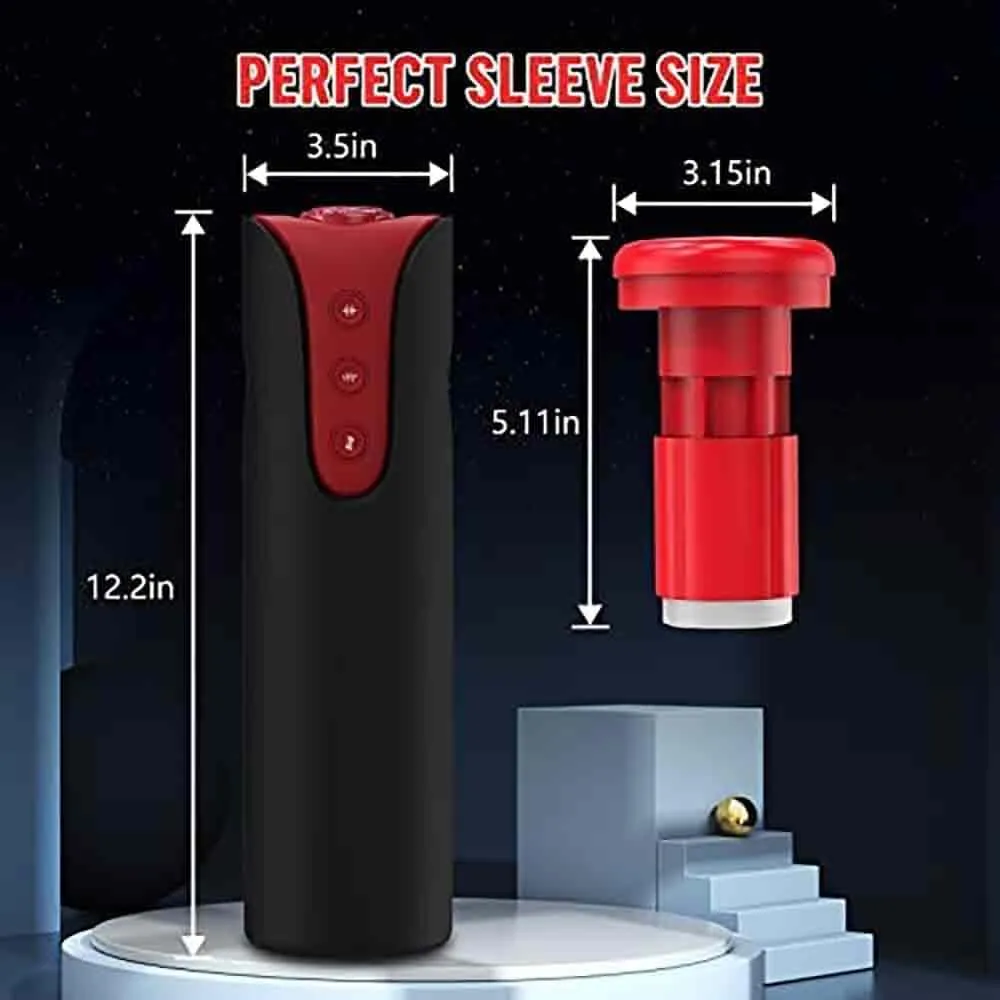 Aalam - 4 in 1 Automatic Male Stroker Machine with 6 Thrusting & 3 Suction 10 Vibration
