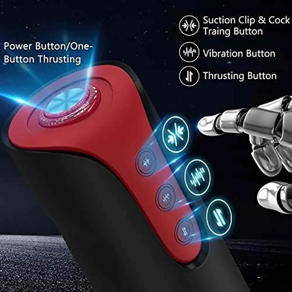 Aalam - 4 in 1 Automatic Male Stroker Machine with 6 Thrusting & 3 Suction 10 Vibration