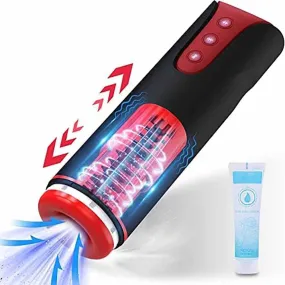 Aalam - 4 in 1 Automatic Male Stroker Machine with 6 Thrusting & 3 Suction 10 Vibration