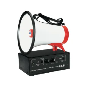 Ahuja Portable PA System 25W RMS Speaker W/12V Battery Operated w/ Microphone - PM99