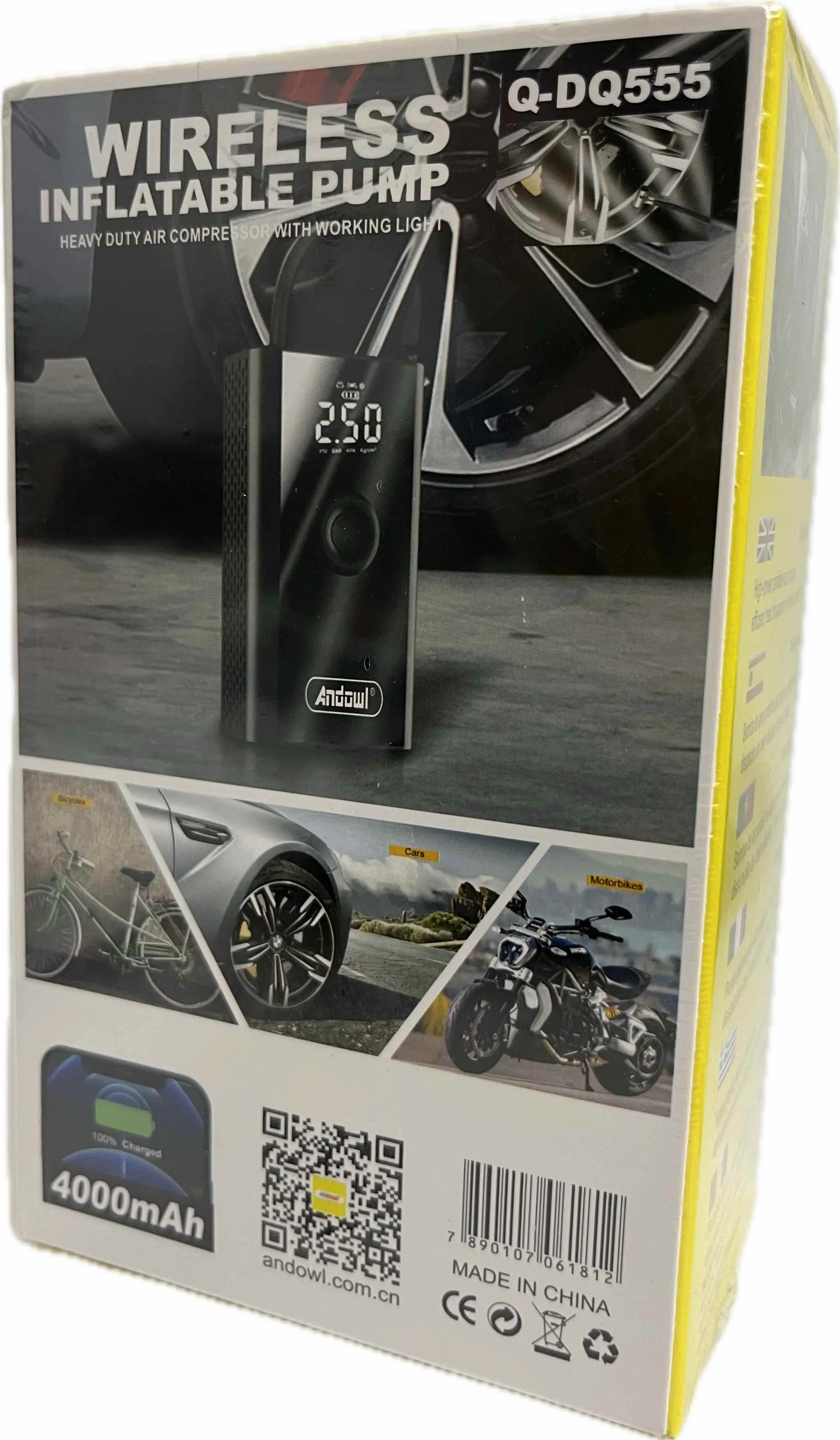 Andowl Powerbank Inflatable Pump 4000mAh QDQ555