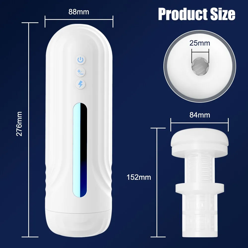 Advanced Automatic Telescopic Male Masturbation Device - Masturbation Cup with Realistic Vaginal Stimulation for Ultimate Pleasure