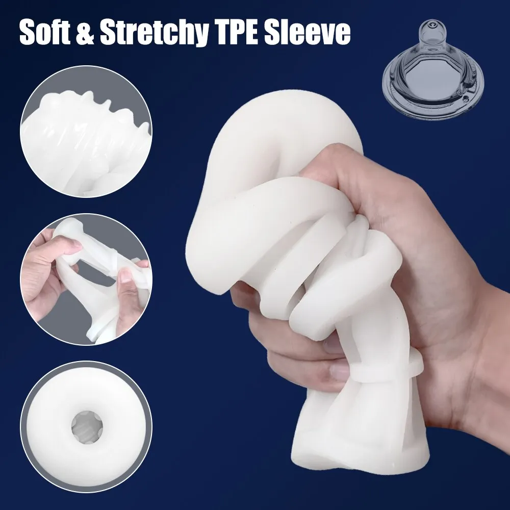 Advanced Automatic Telescopic Male Masturbation Device - Masturbation Cup with Realistic Vaginal Stimulation for Ultimate Pleasure