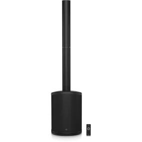 Behringer C200 200 Watt Powered Column Loudspeaker with an 8" Subwoofer, 4 High Frequency Drivers, Bluetooth Audio Streaming, LED Lighting and Remote Control