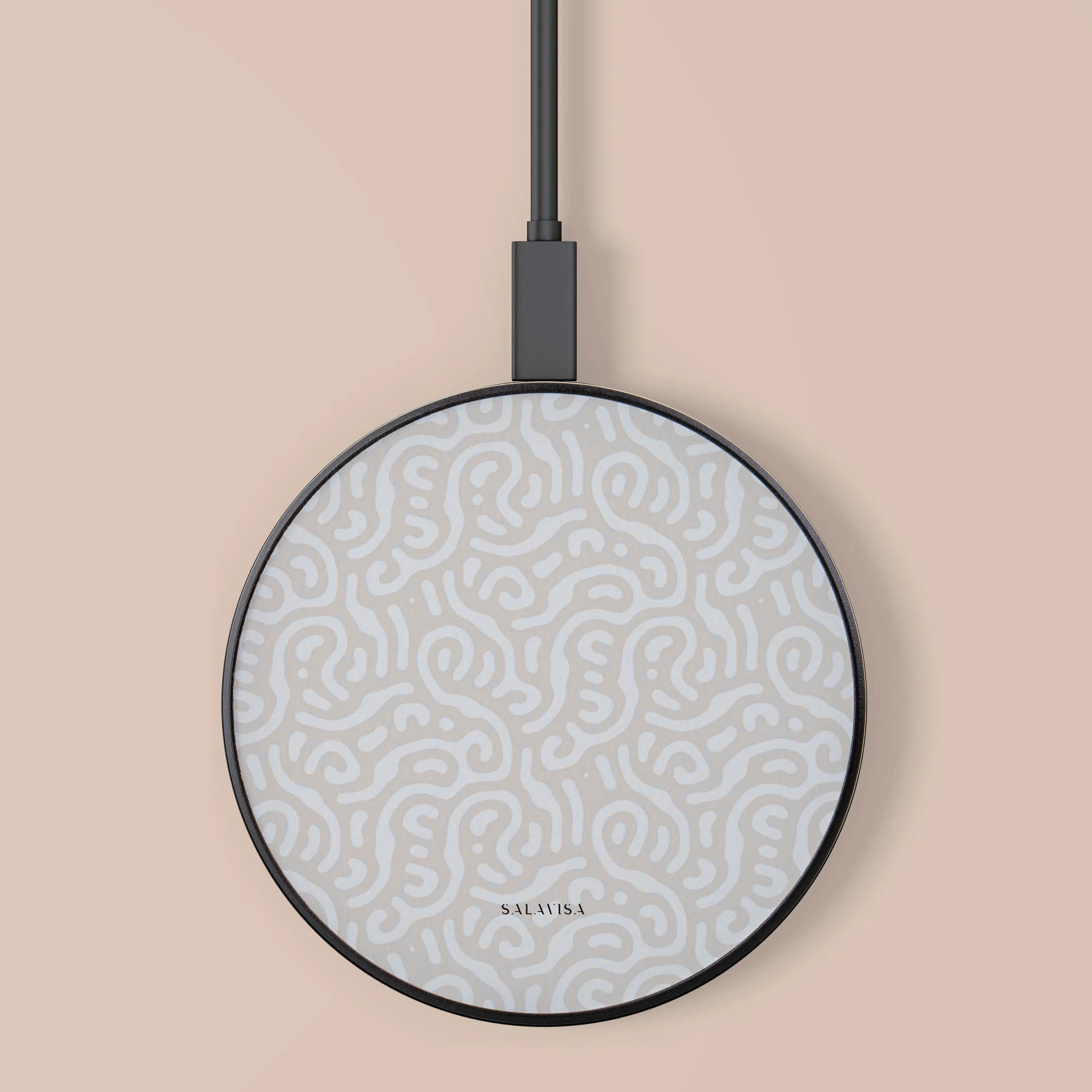 Beige Curl Wireless Charger