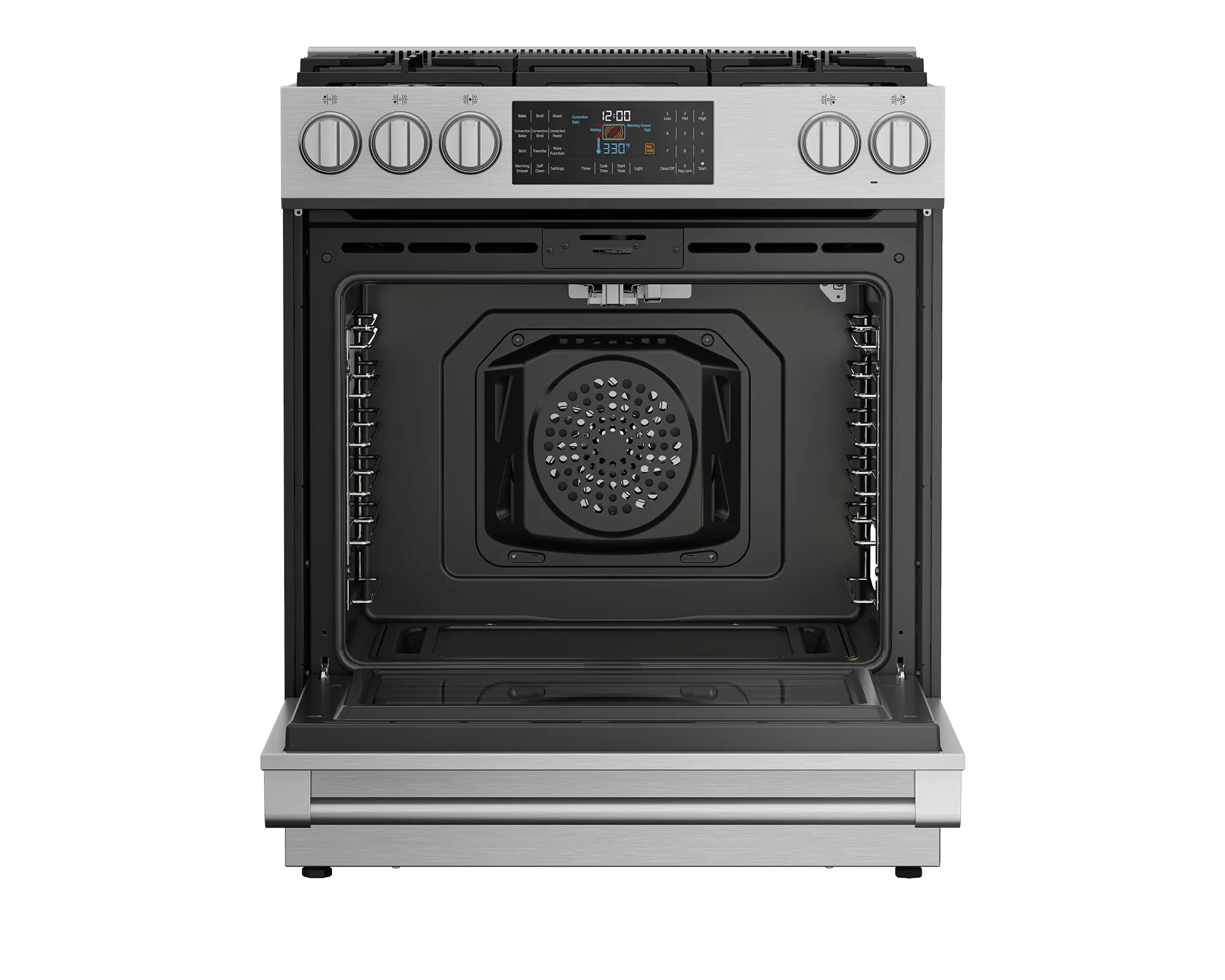 Beko SLGR30532SS 30"" Slide-In Range