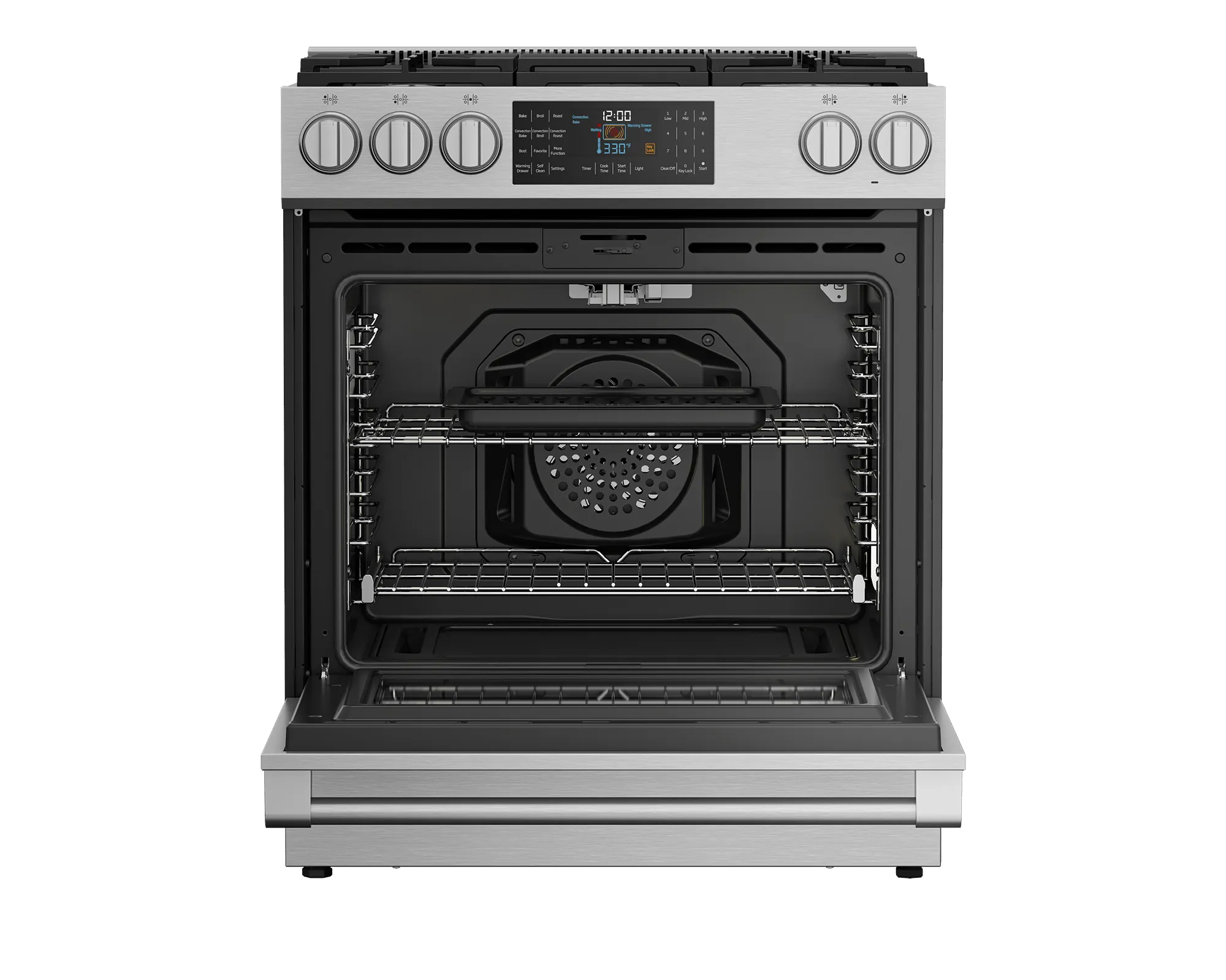 Beko SLGR30532SS 30"" Slide-In Range