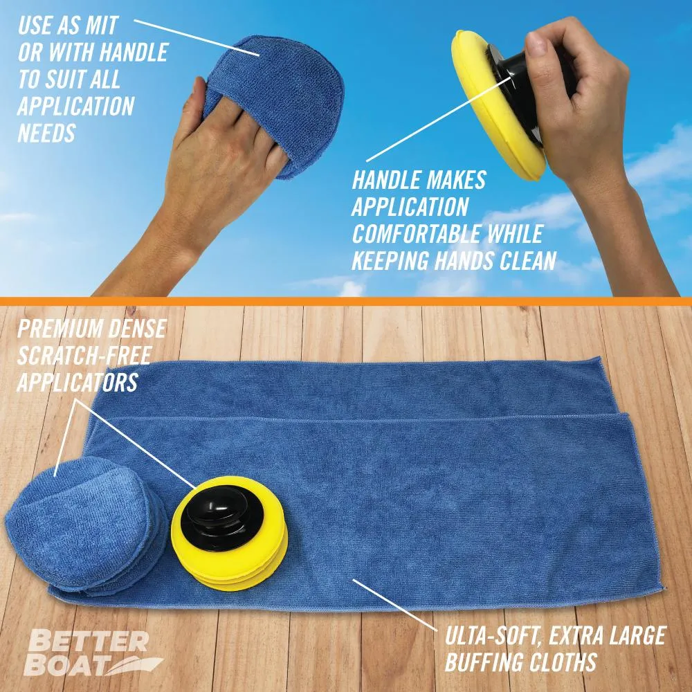 Better Boat Microfiber Wax Applicator Set