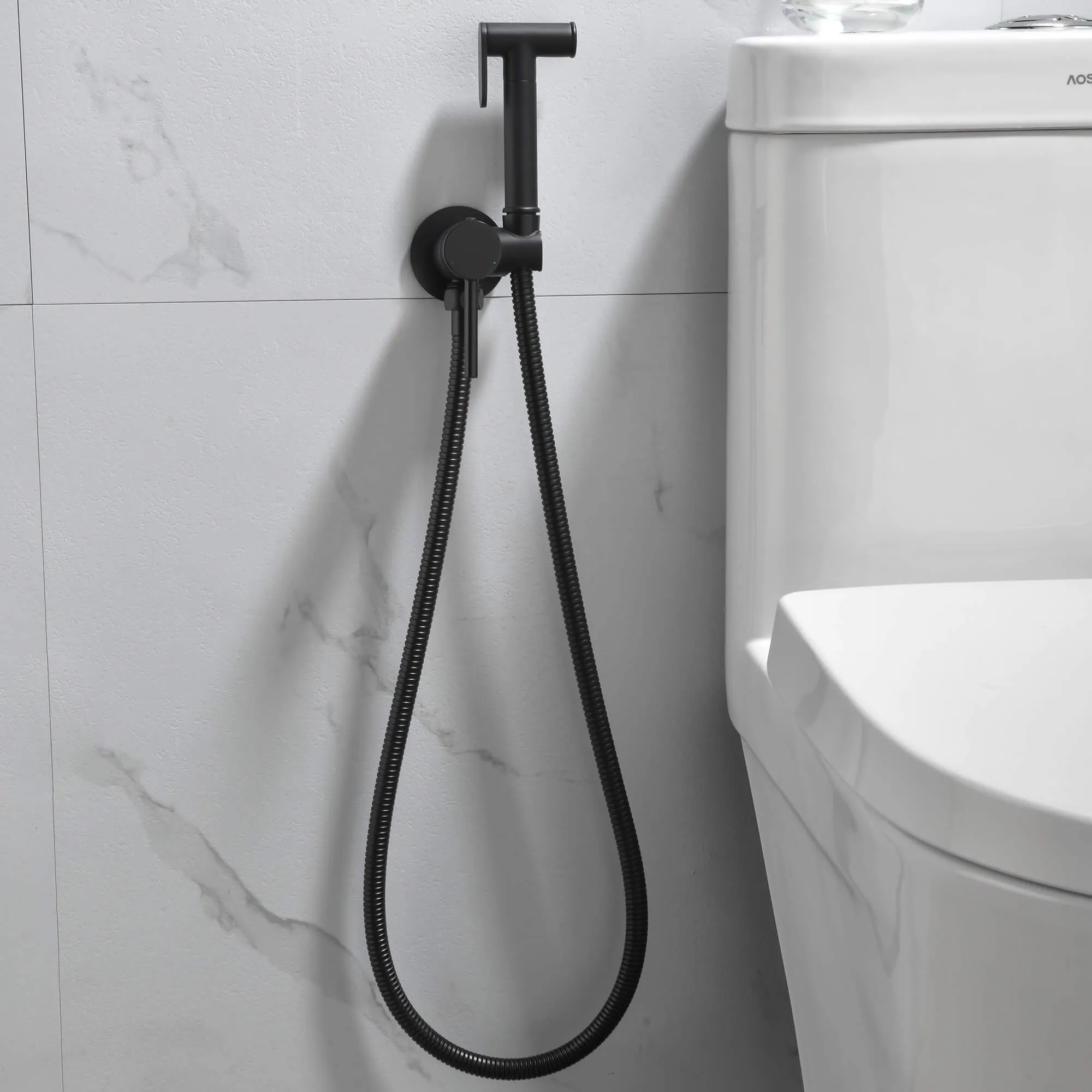 Bidet Sprayer with Cold and Hot Water Brass Portable Cloth Diaper Washer Shower Sprayer Set JK0189