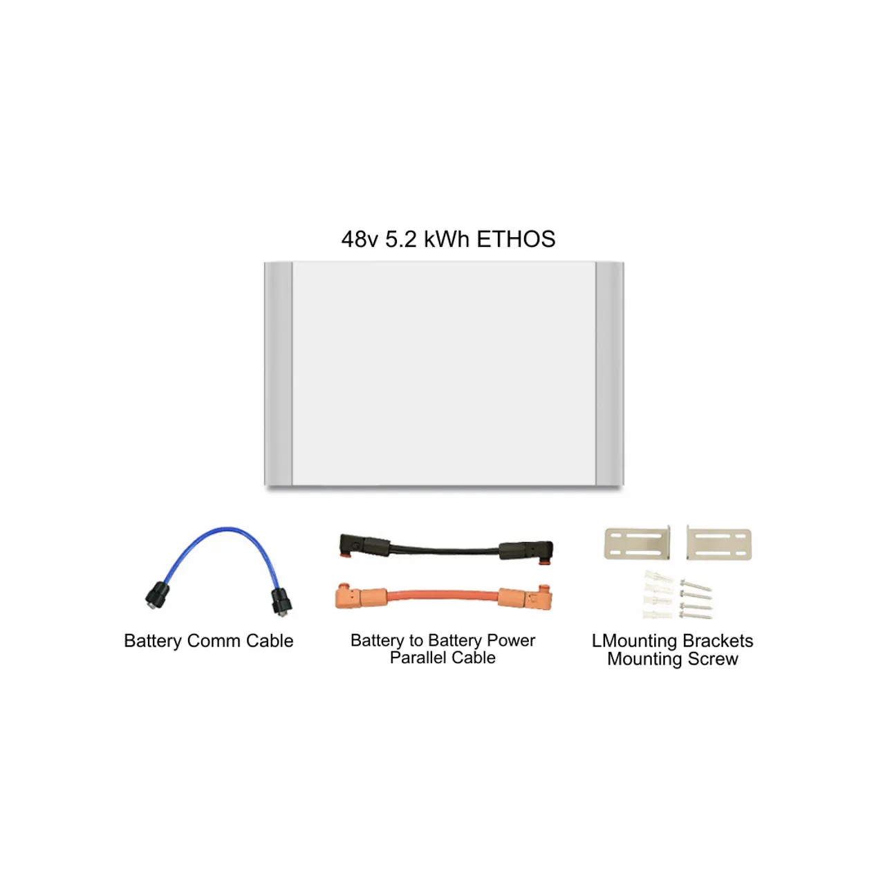 BigBattery | ETHOS Battery EG4-18Kpv Bundle - Outdoor Energy System | 24kW Output Total w/ 20.4kWh to 61.4kWh [BNDL-B0005]
