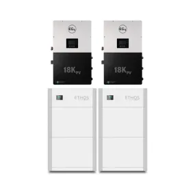 BigBattery | ETHOS Battery EG4-18Kpv Bundle - Outdoor Energy System | 24kW Output Total w/ 20.4kWh to 61.4kWh [BNDL-B0005]