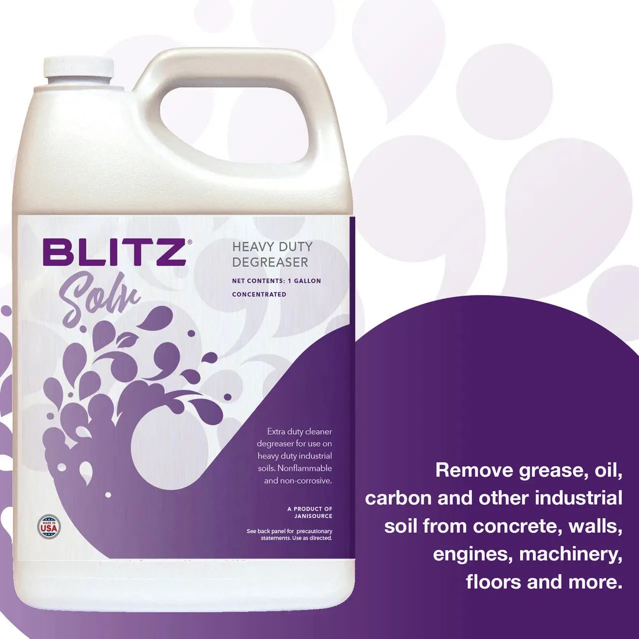 BlitzSolv Heavy Duty Degreaser Cleaner 1:20, 1 Gallon