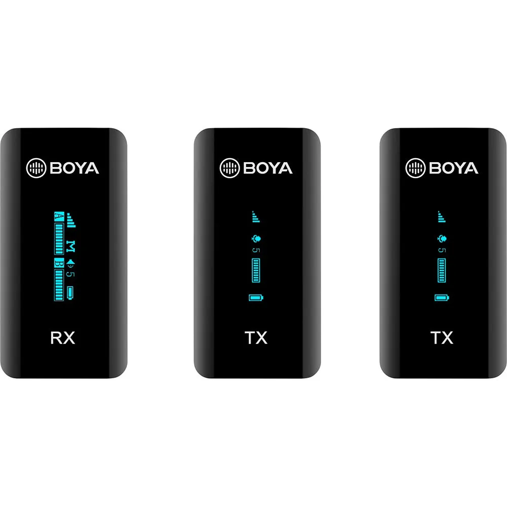 Boya BY-XM6-S2 Ultra-compact 2.4GHz Wireless Microphone Kit