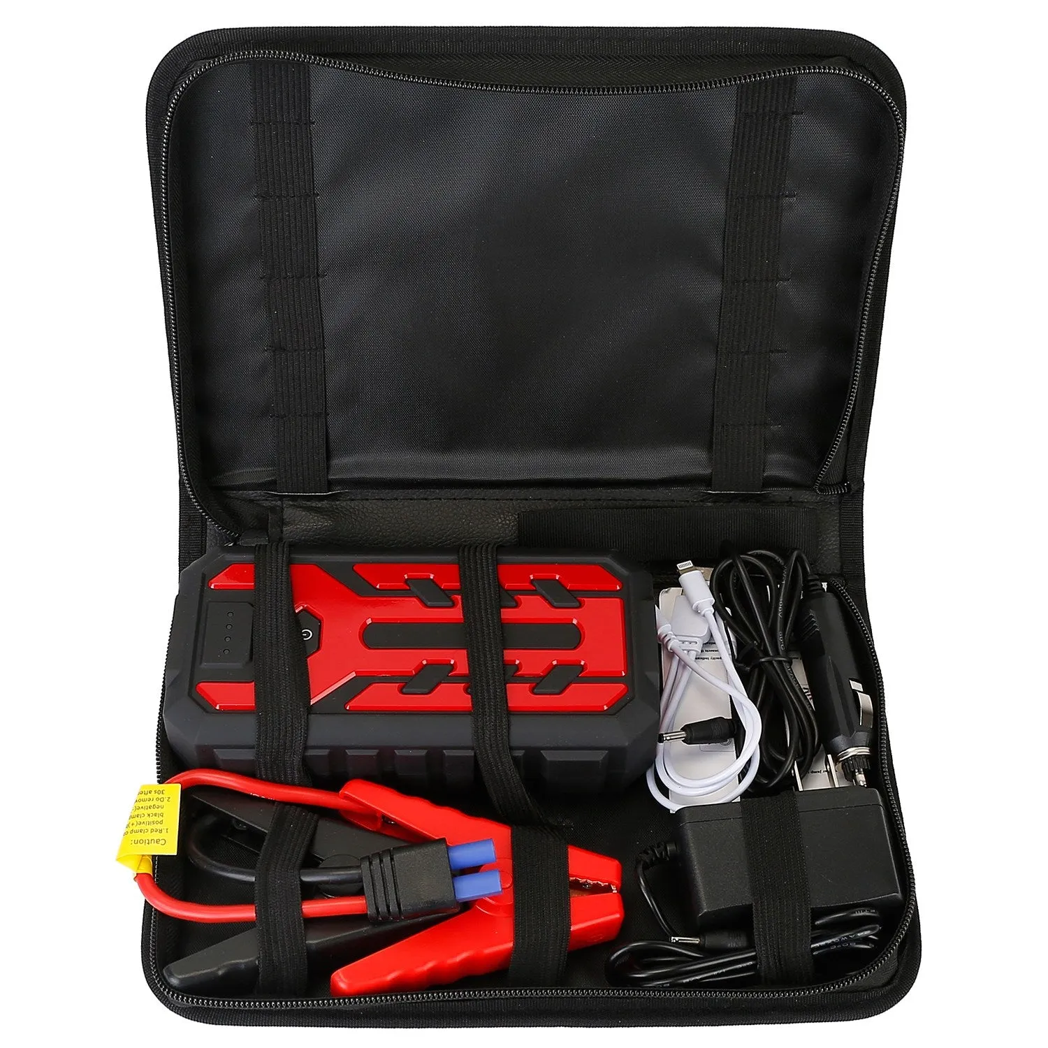 Car Jump Starter Booster with 4 Modes LED Flashlight