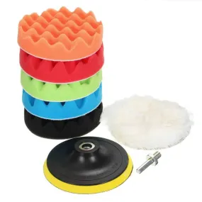 Car Polishing Pad 3/4/5/6/7 inch Sponge Buffing Waxing Pack of 8