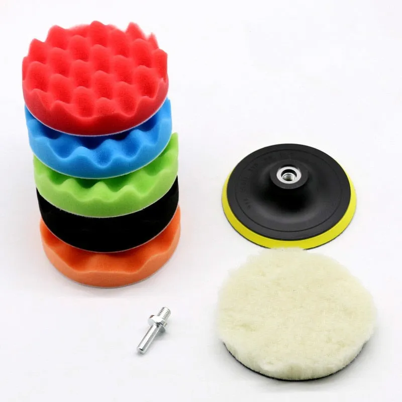 Car Polishing Pad 3/4/5/6/7 inch Sponge Buffing Waxing Pack of 8