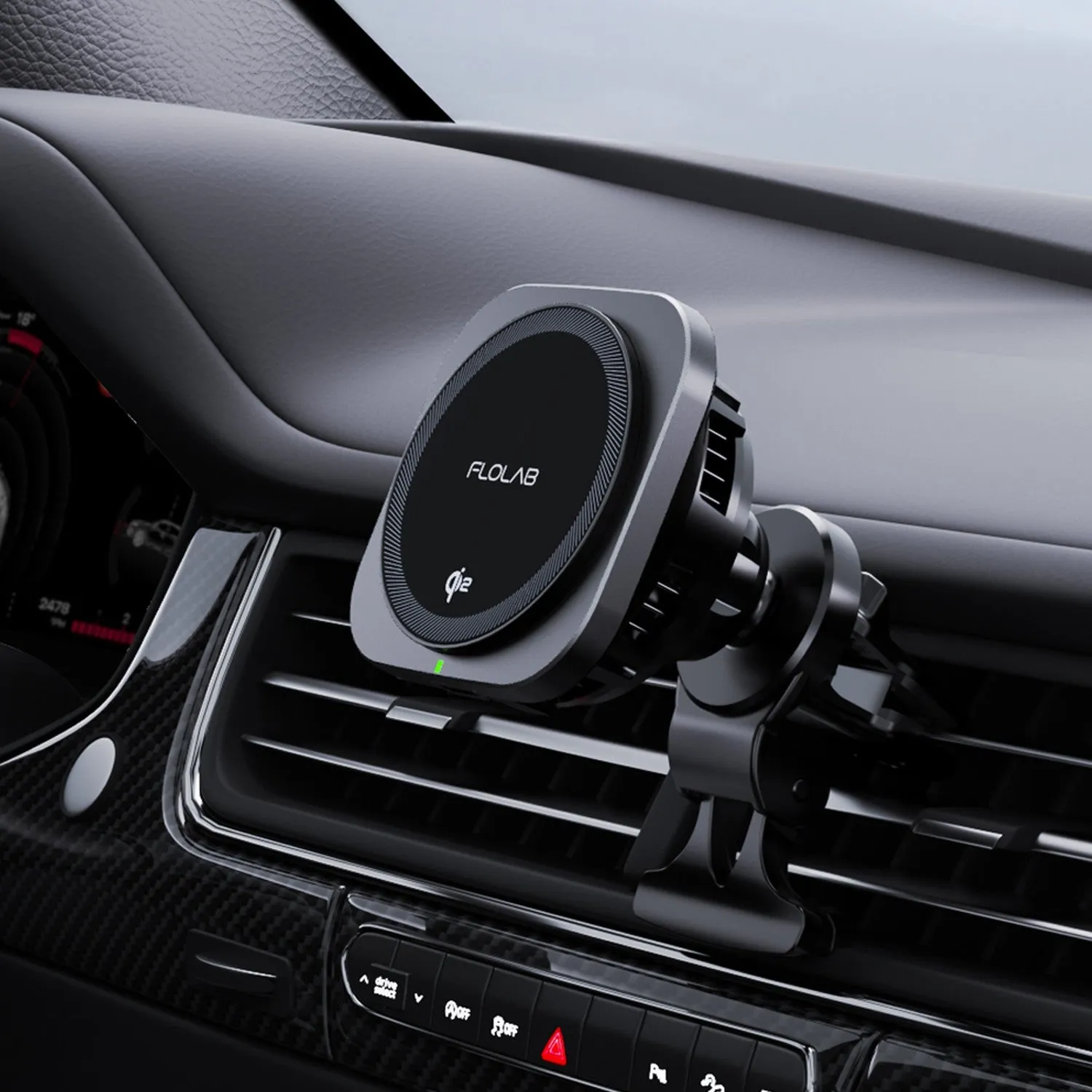 COMING SOON - FLOLAB MagFLO Qi2 15W Best Wireless Car Charger With Cooling - Fast Charging