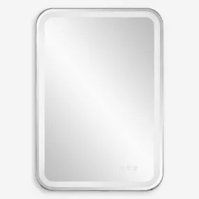Crafton Lighted Vanity Nickel Mirror