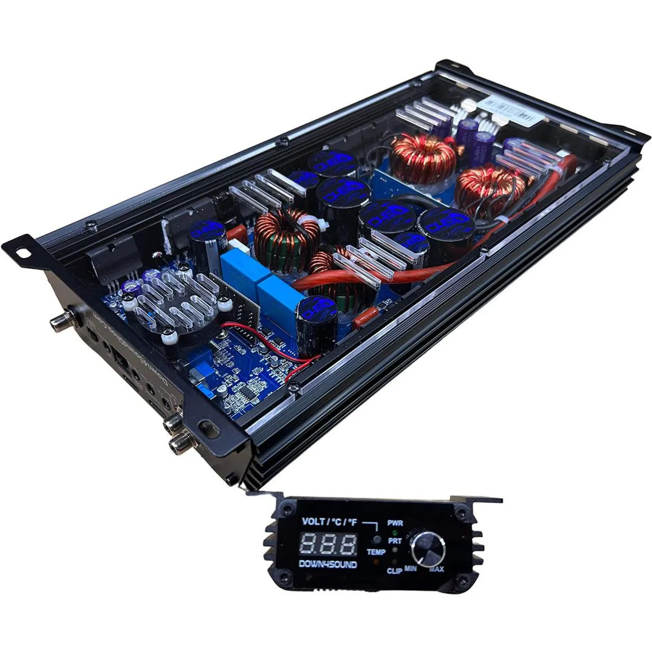 Down4Sound JP23 v2 BLACK 2800W RMS Class D Monoblock Amplifier