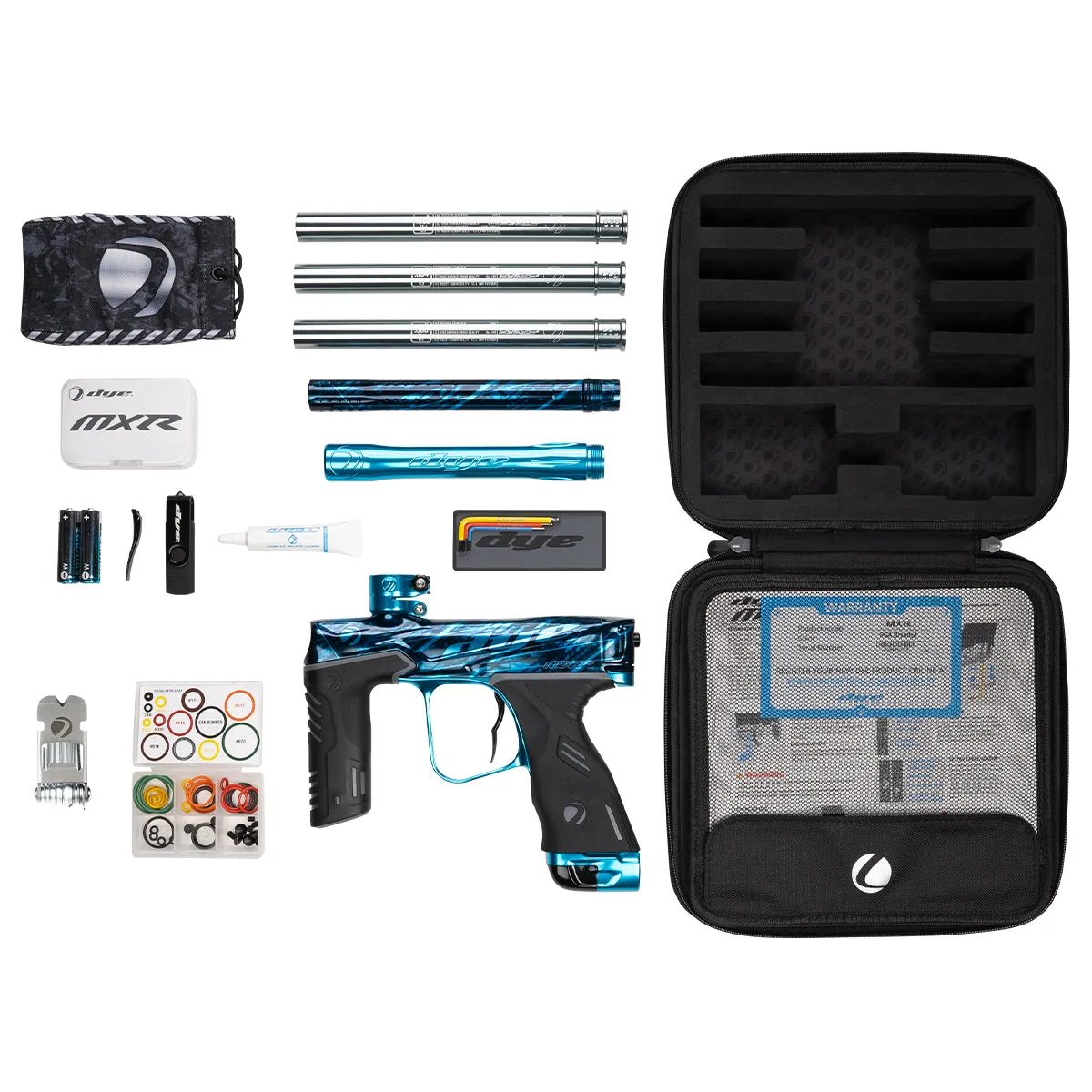 DYE MXR PGA BRANDED - BLACK/CYAN POLISH - PREORDER