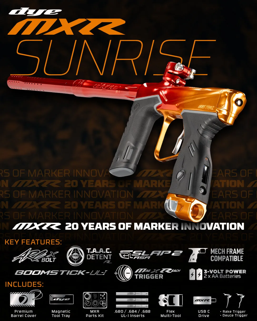 DYE MXR SUNRISE - RED/ORANGE FADE POLISH - PREORDER