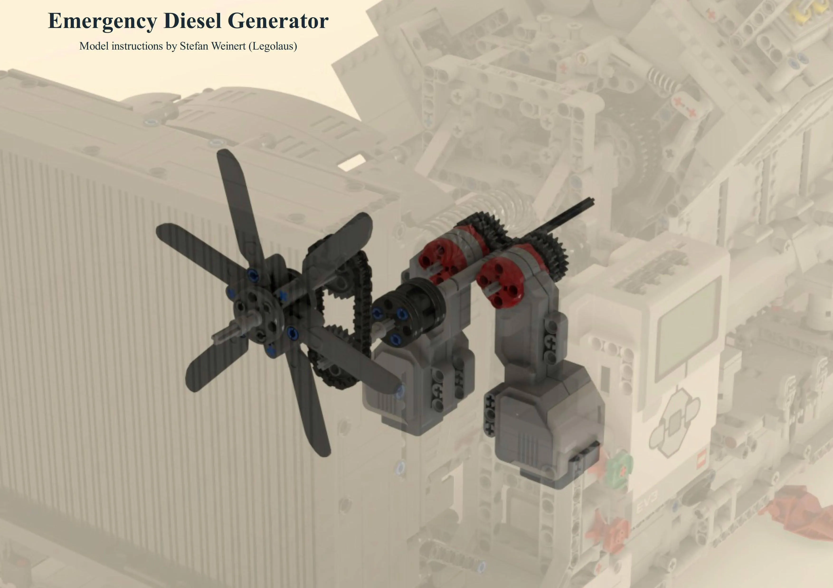 Emergency V16 Diesel Generator