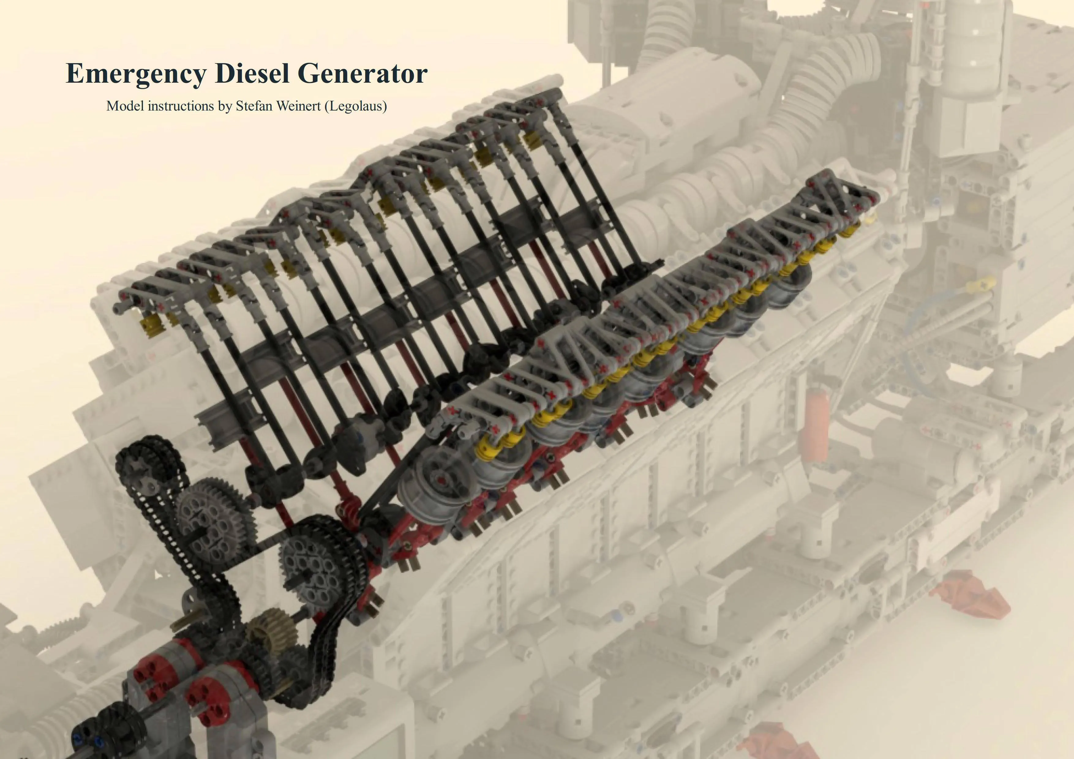 Emergency V16 Diesel Generator