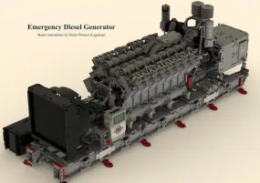 Emergency V16 Diesel Generator