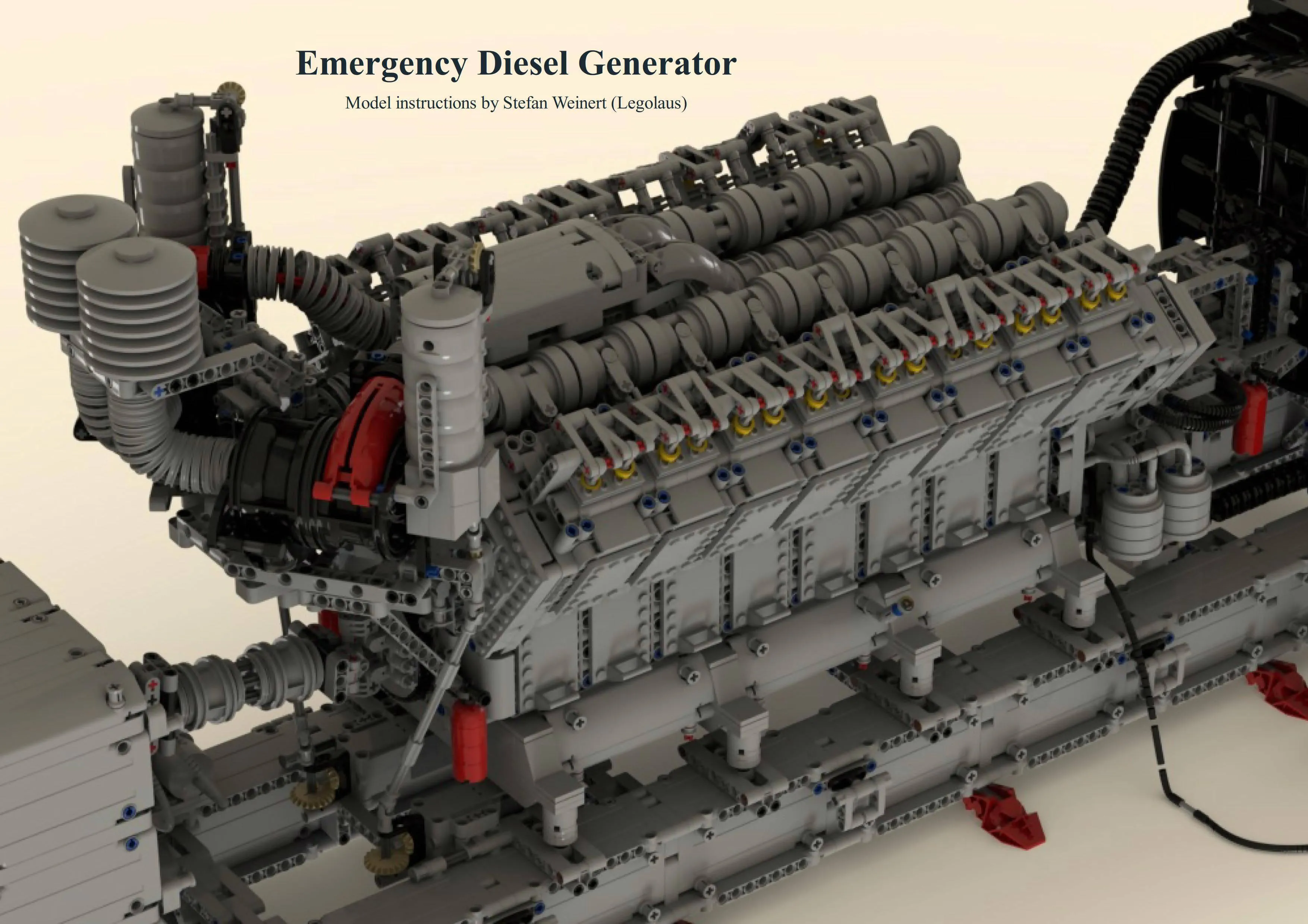 Emergency V16 Diesel Generator