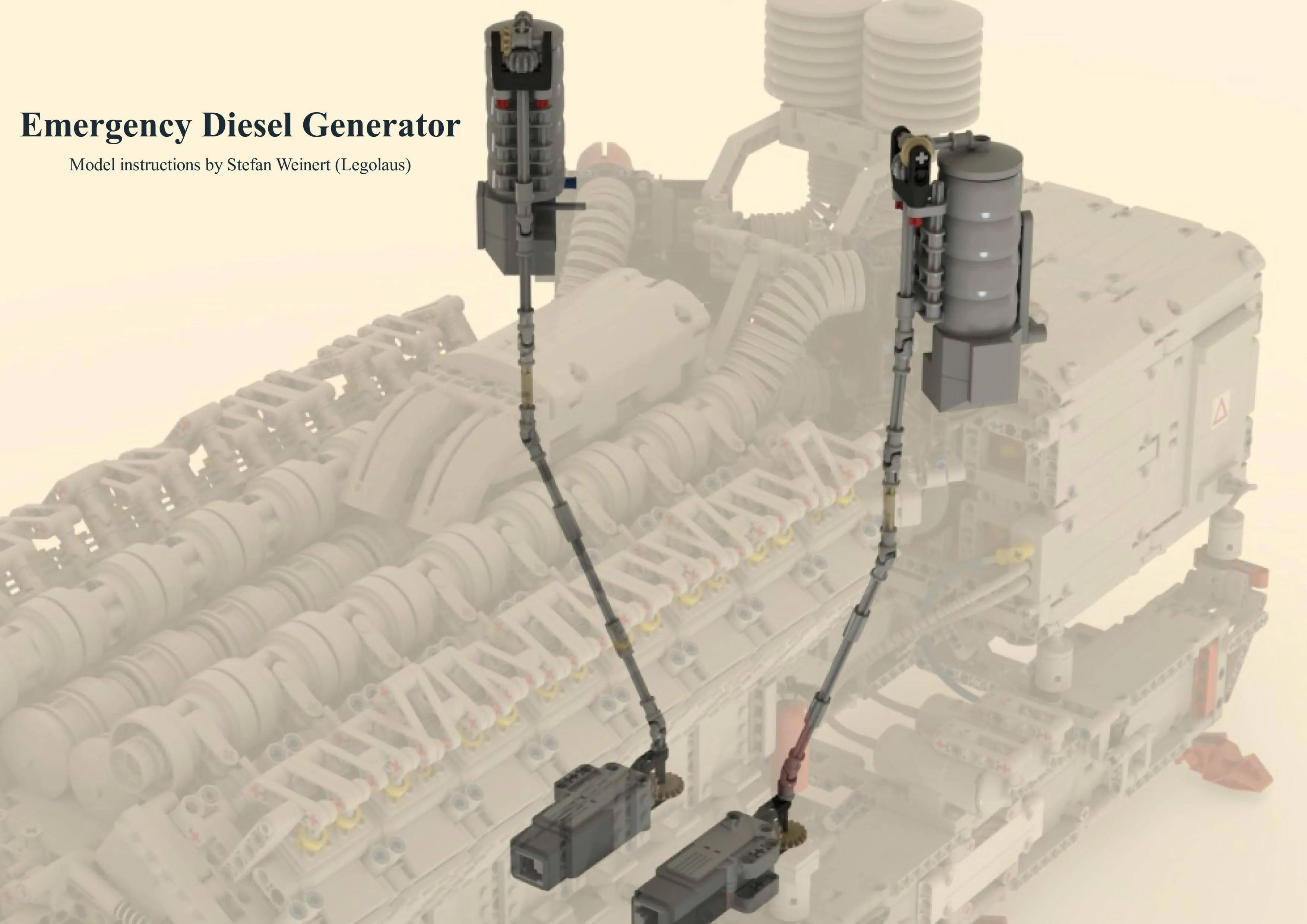 Emergency V16 Diesel Generator