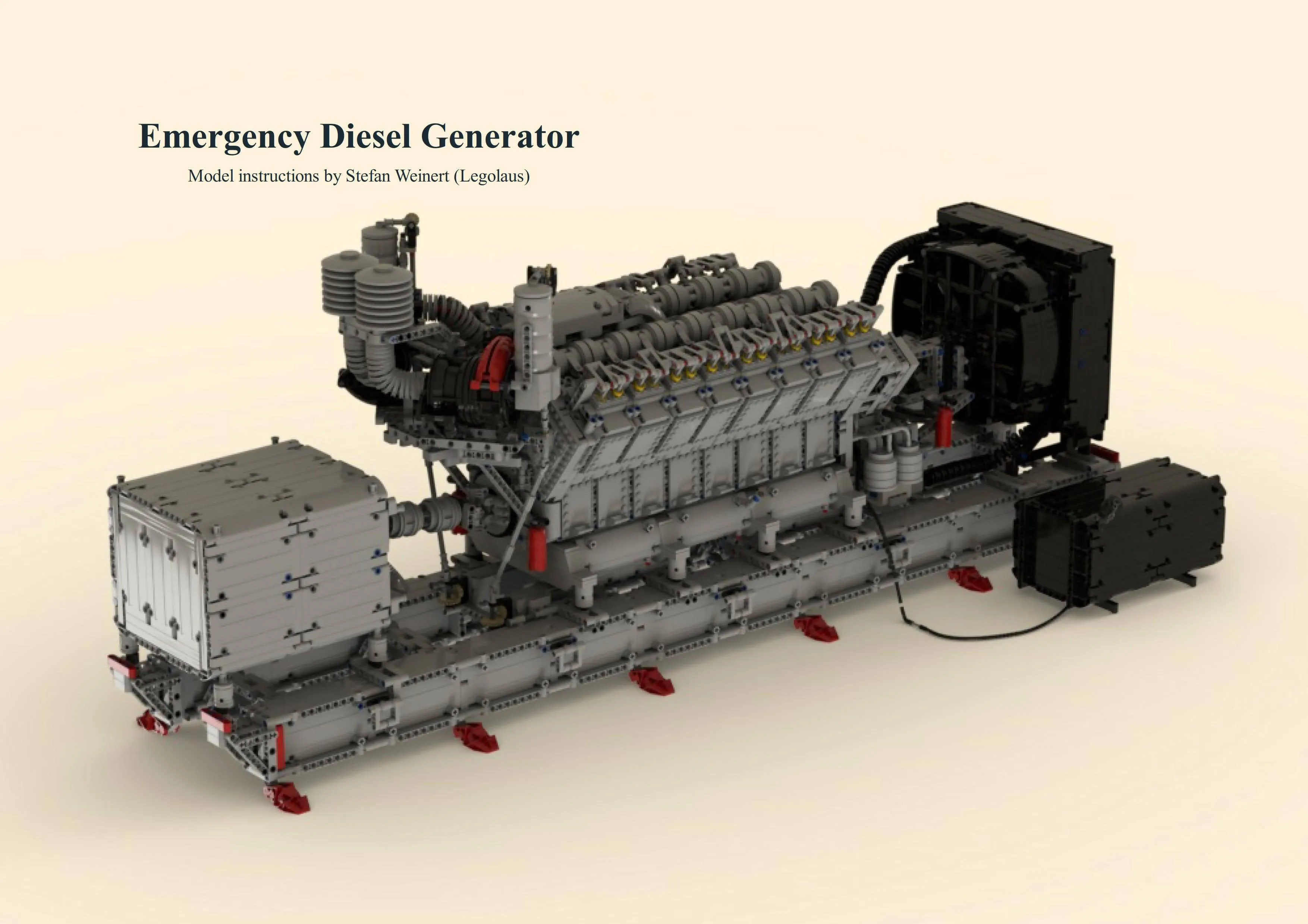 Emergency V16 Diesel Generator
