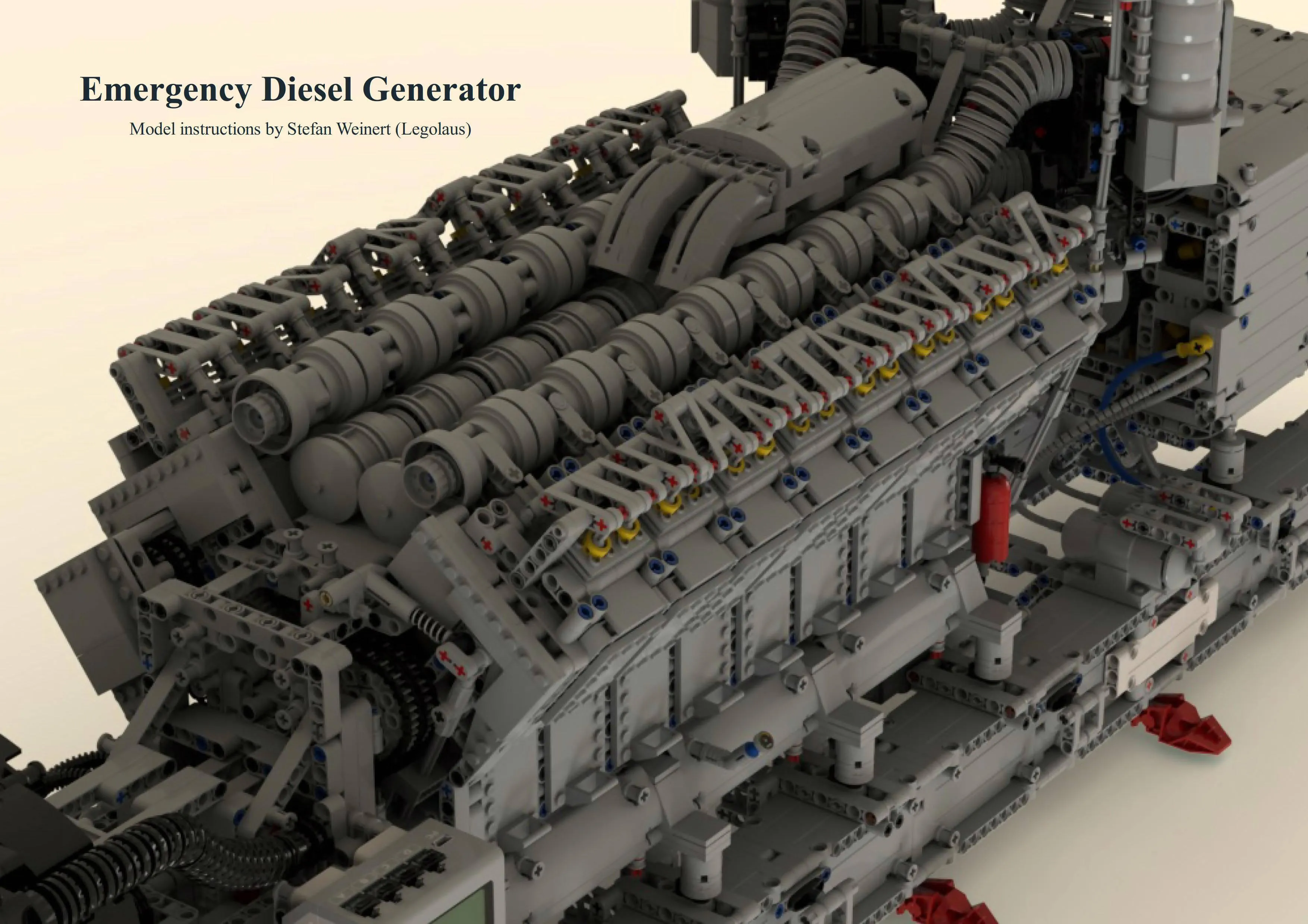 Emergency V16 Diesel Generator