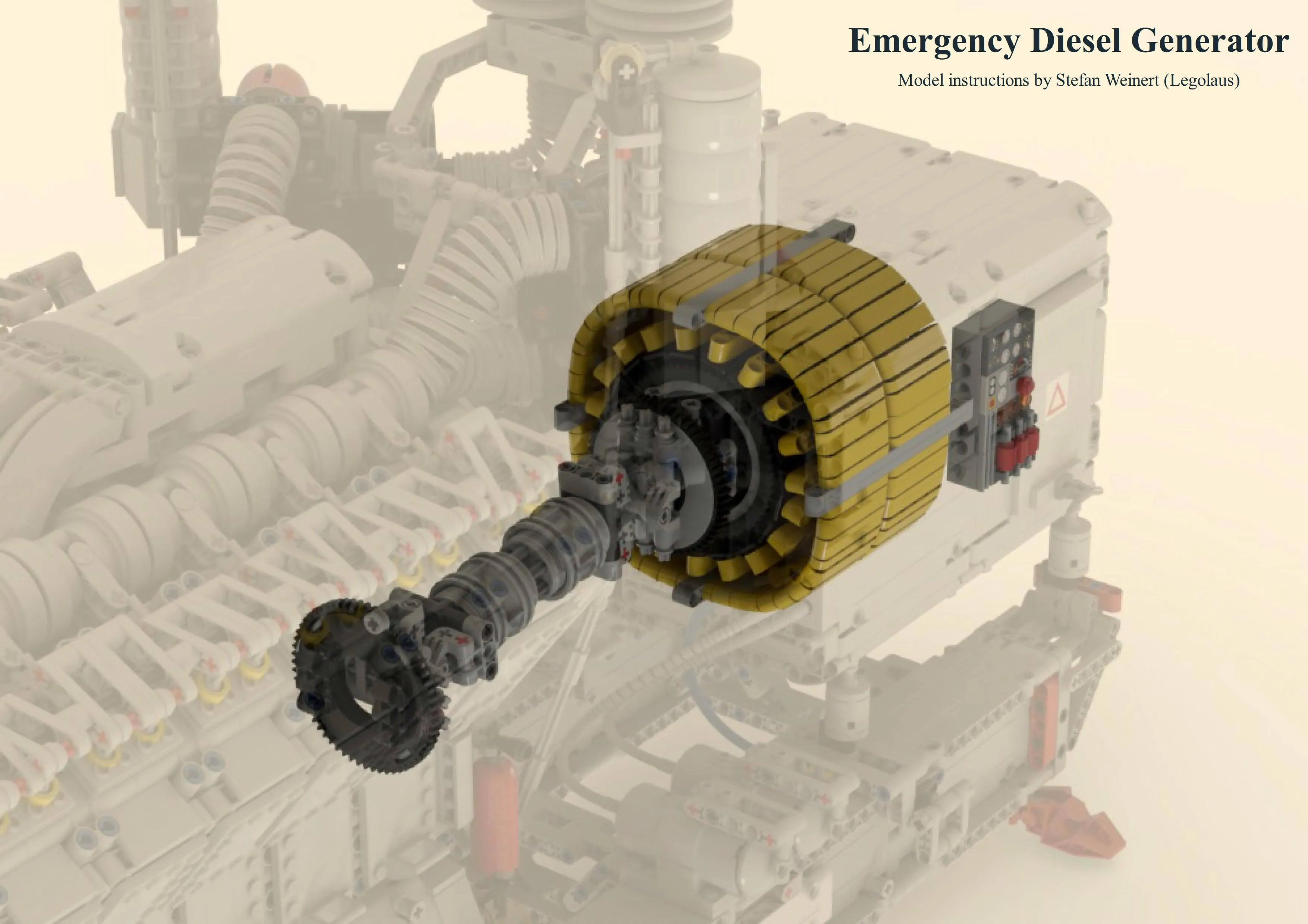 Emergency V16 Diesel Generator