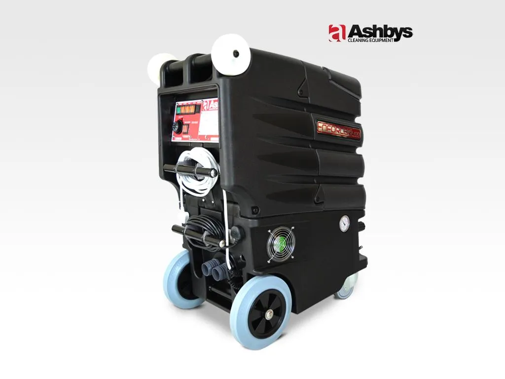 Enforcer Carpet Cleaning Machine | 800 psi | 2 x Lamb Ametek 6.6” Vacs | Remote Control & Sockets | Auto Fill & Gravity Auto-Drain Hose