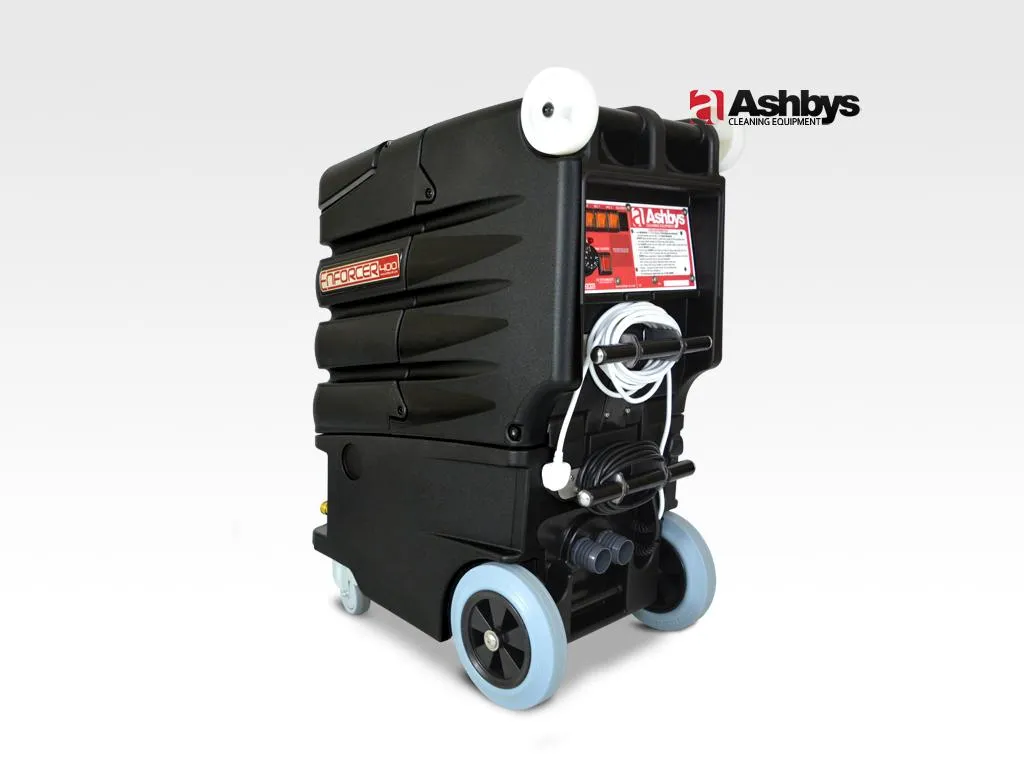 Enforcer Carpet Cleaning Machine | 800 psi | 2 x Lamb Ametek 6.6” Vacs | Remote Control & Sockets | Auto Fill & Gravity Auto-Drain Hose