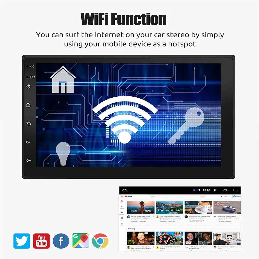 ESSGOO 2 Din Android Car Radio Carplay 7 9 10 Inch Car Multimedia Video Player Stereo Radio GPS For Tesla Style Nissan Hyundai