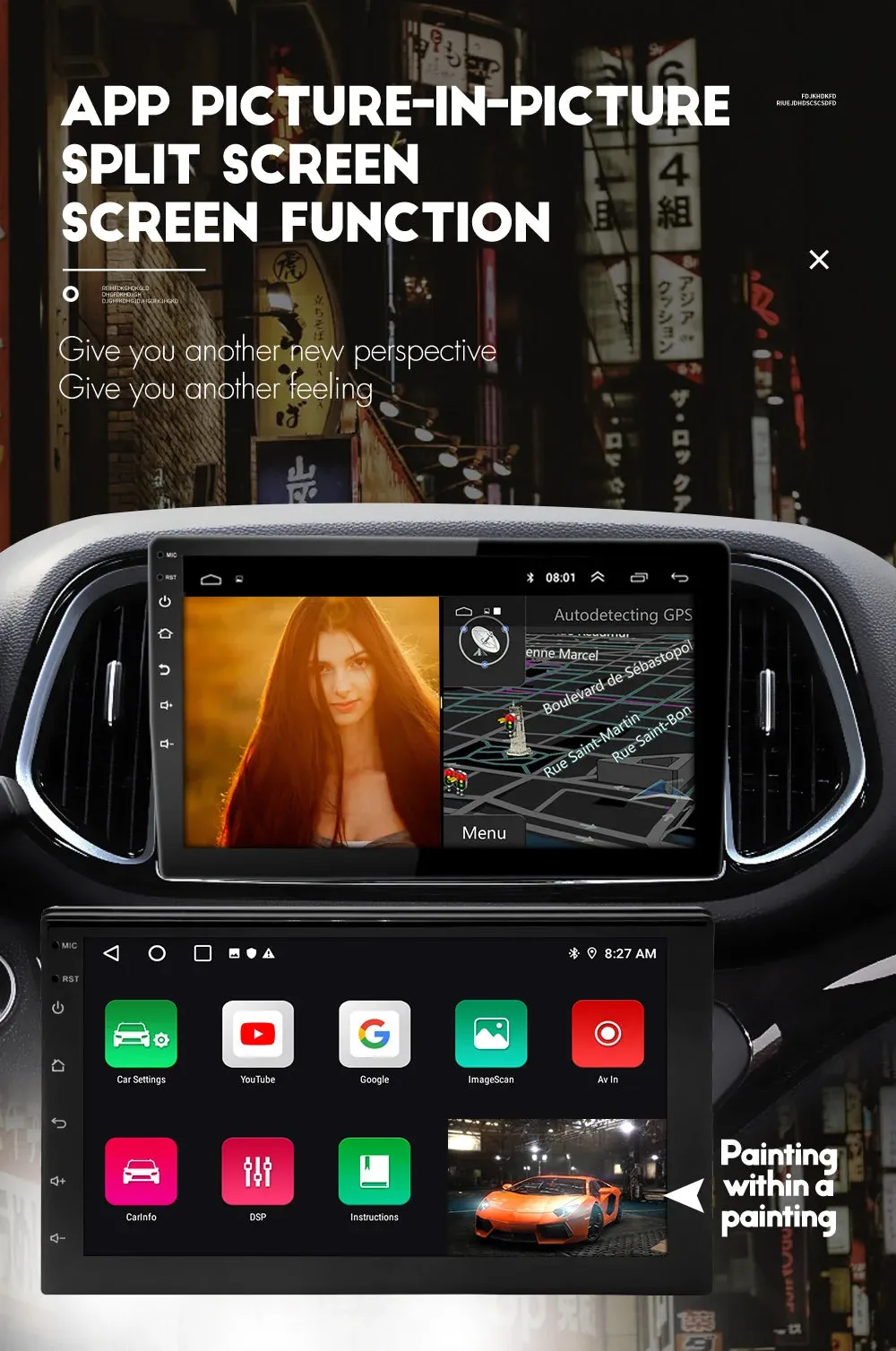 ESSGOO 2 Din Android Car Radio Carplay 7 9 10 Inch Car Multimedia Video Player Stereo Radio GPS For Tesla Style Nissan Hyundai