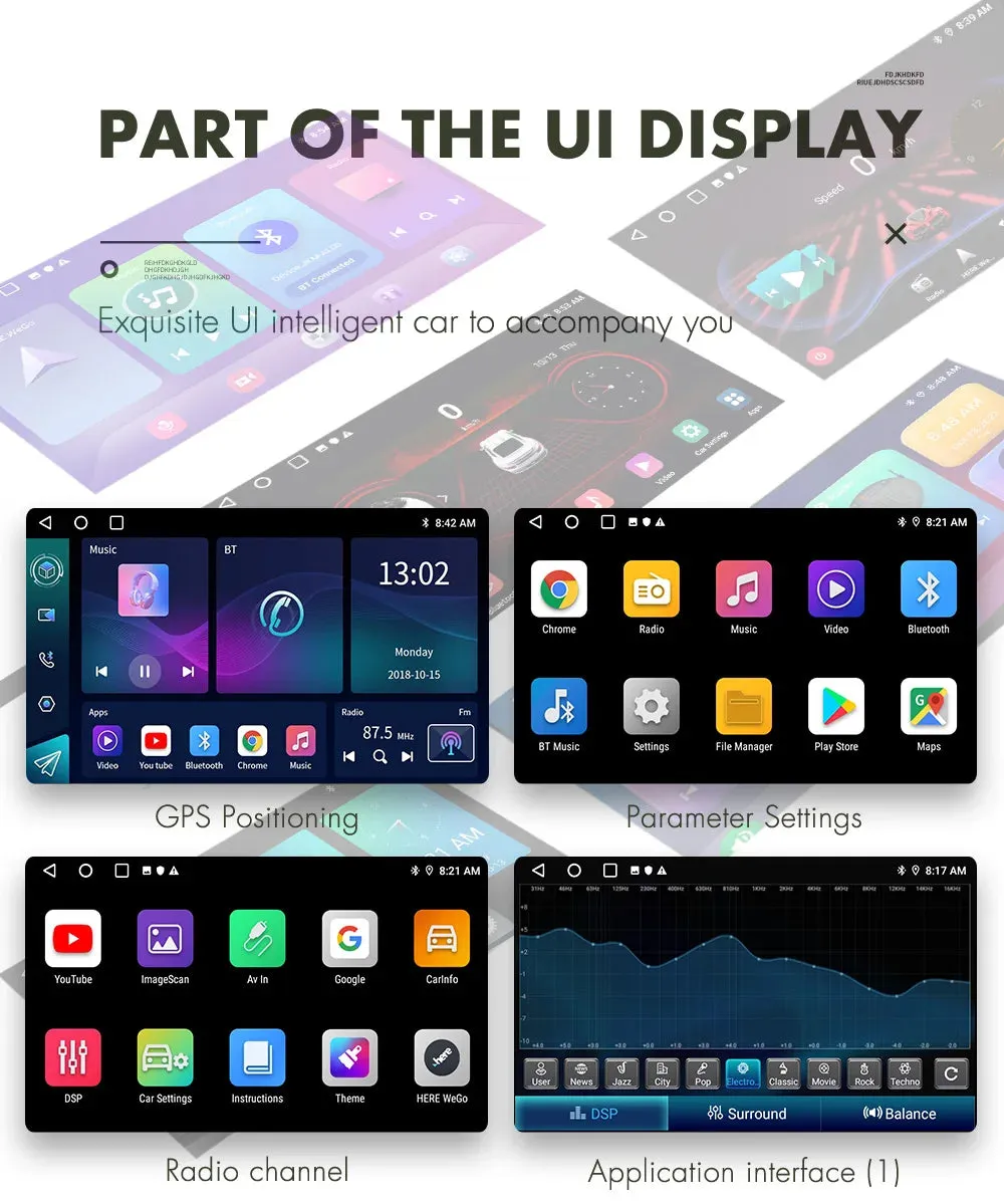 ESSGOO 2 Din Android Car Radio Carplay 7 9 10 Inch Car Multimedia Video Player Stereo Radio GPS For Tesla Style Nissan Hyundai