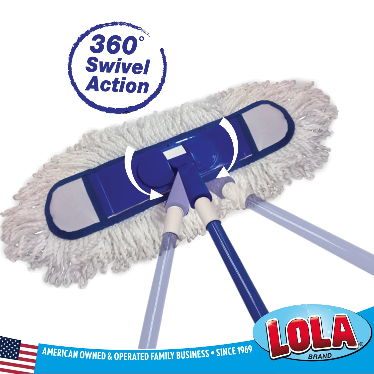 Flexible Dust Mop w/ Extender Handle