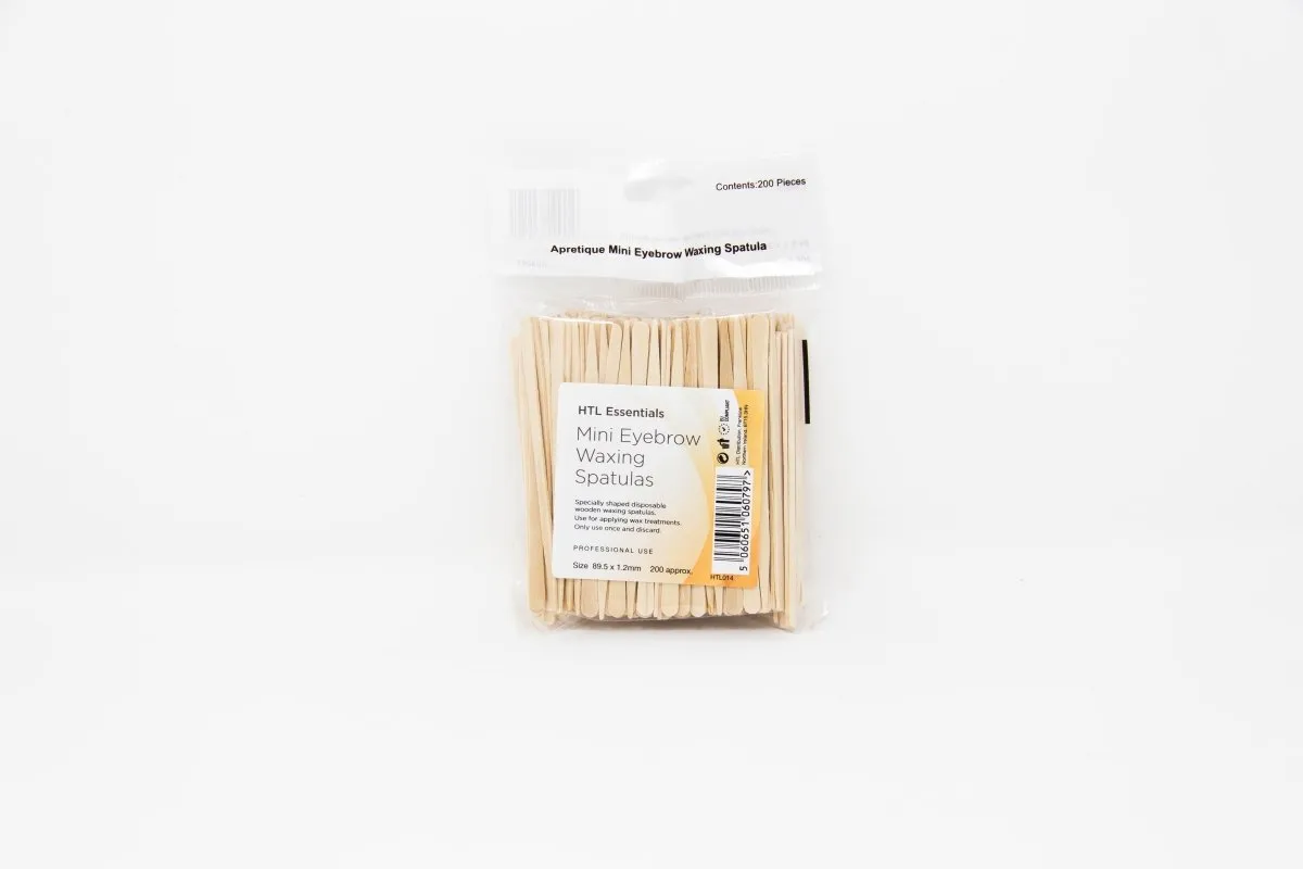 HTL Essentials Mini Eyebrow Waxing Spatulas (200)