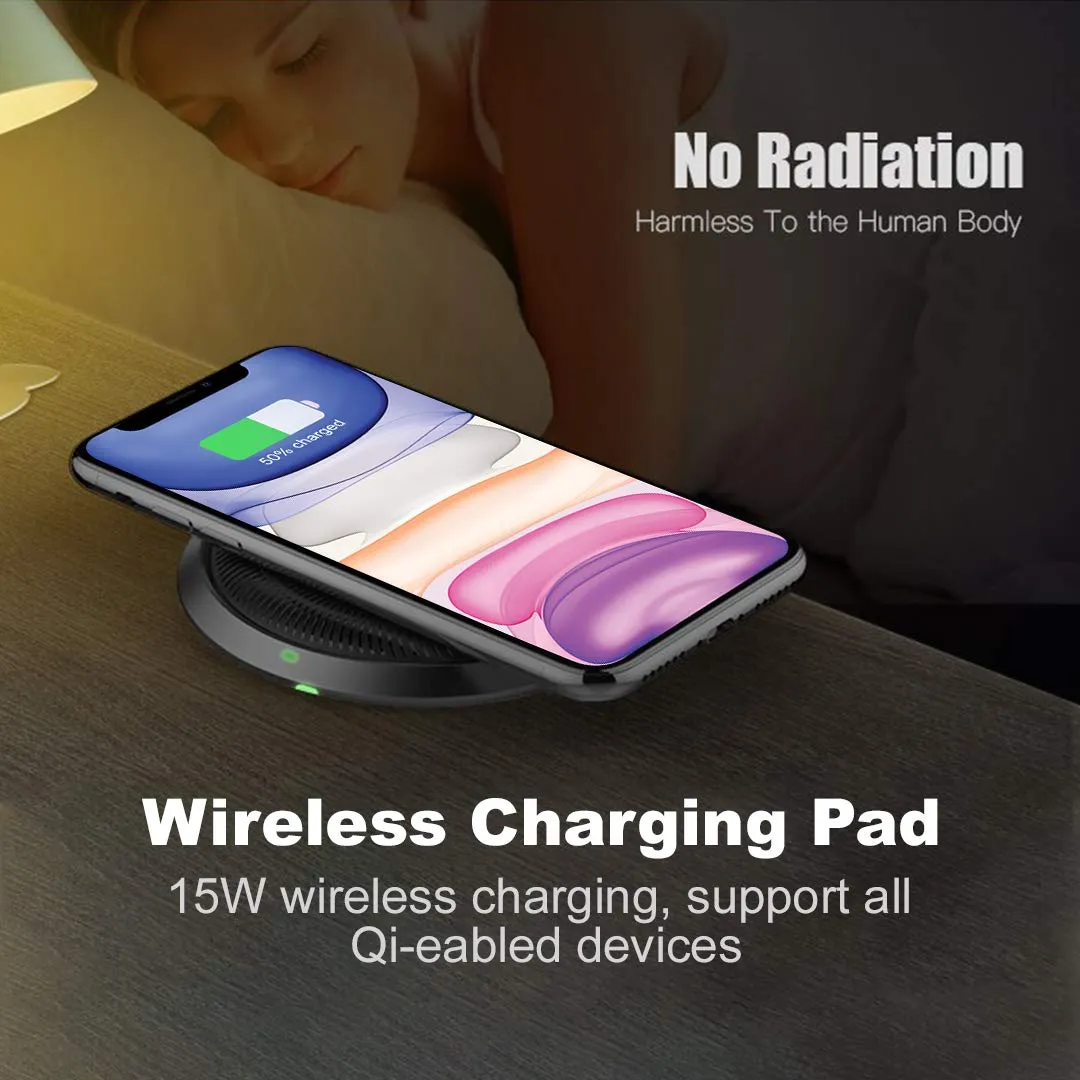 KAPAVER DIX Series Type C Fast Wireless Charger Pad