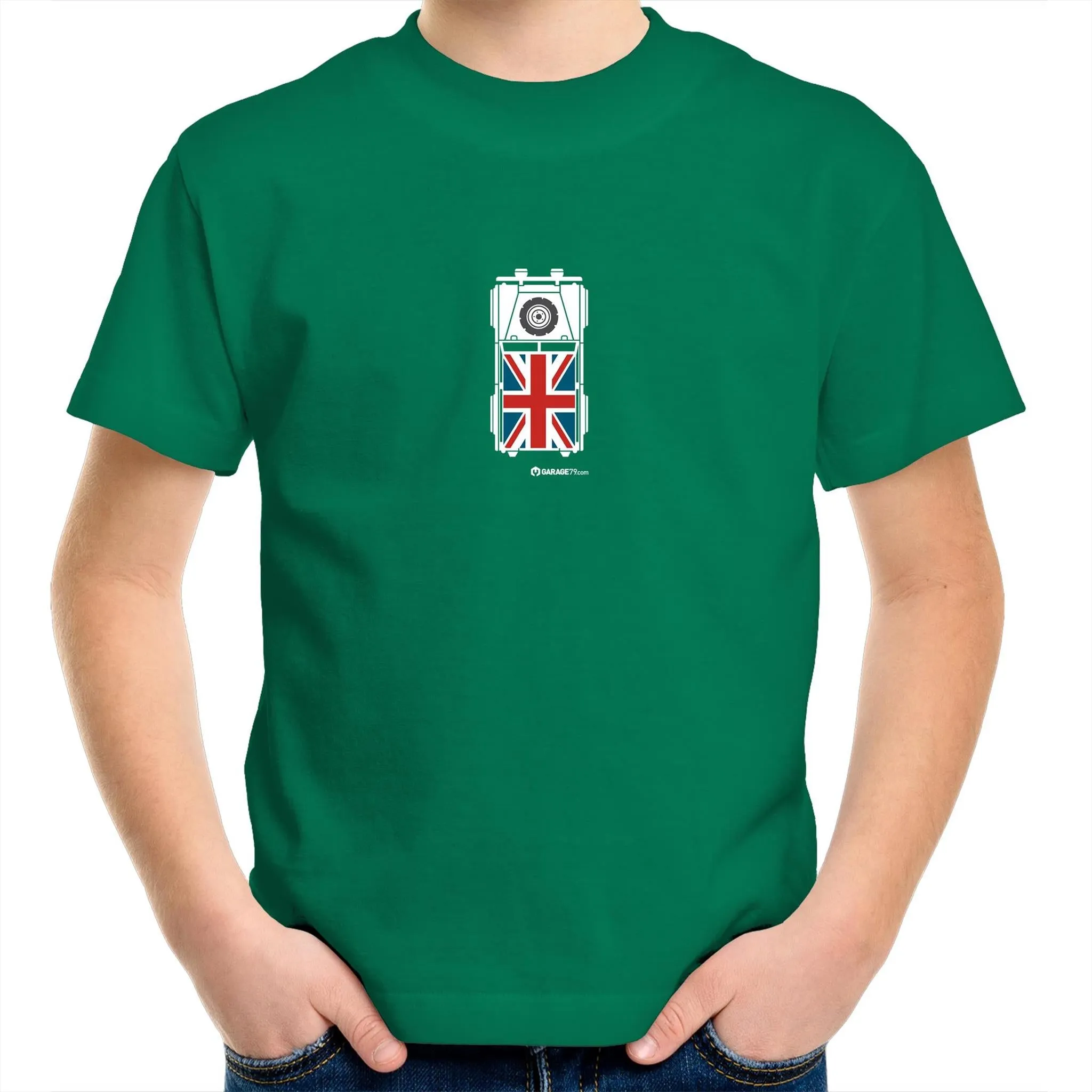 Land Rover Top View Kids Youth Crew T-Shirt
